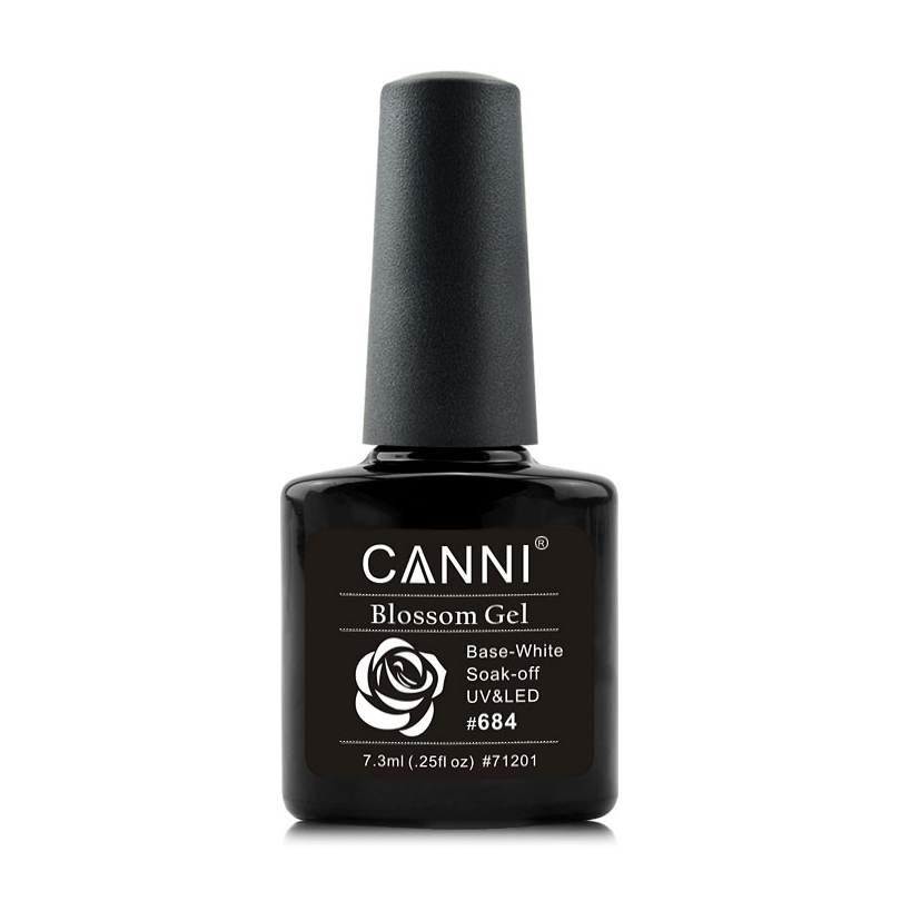 

Уцінка! База під акварельний гель-лак для нігтів Canni Blossom Gel 684 Біла, 7.3 мл