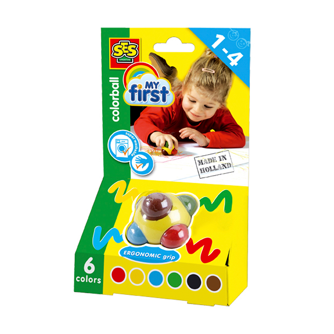 

Олівець-куля Ses Creative My first Чарівна куля, 6 кольорів в одному корпусі (00242S)