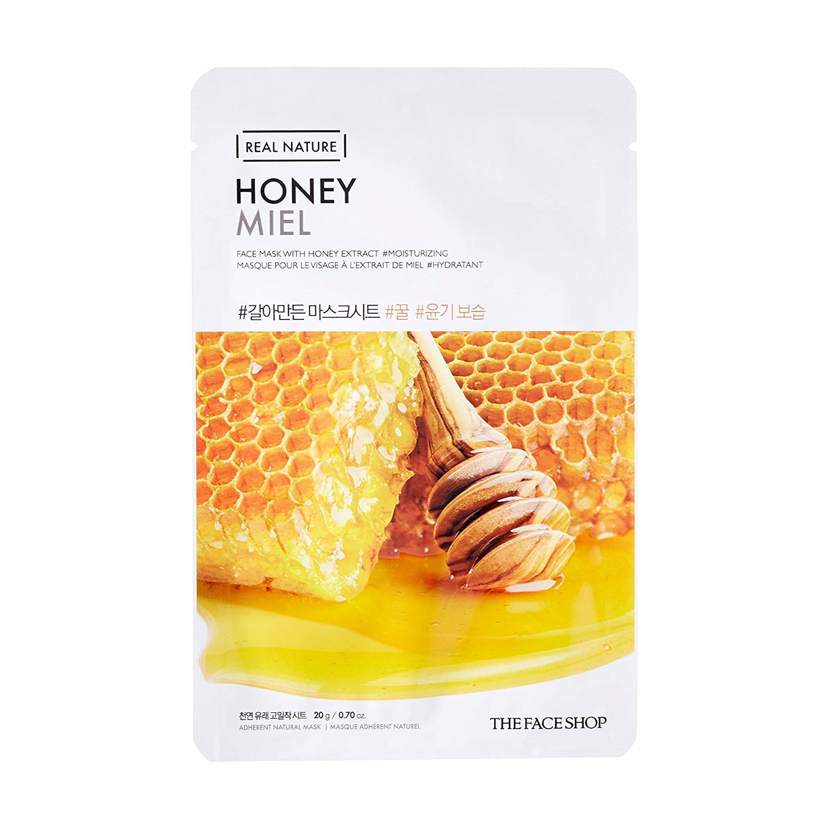 

Уцінка! Тканинна маска для обличчя The Face Shop Real Nature Honey Face Mask з медом, 20 г