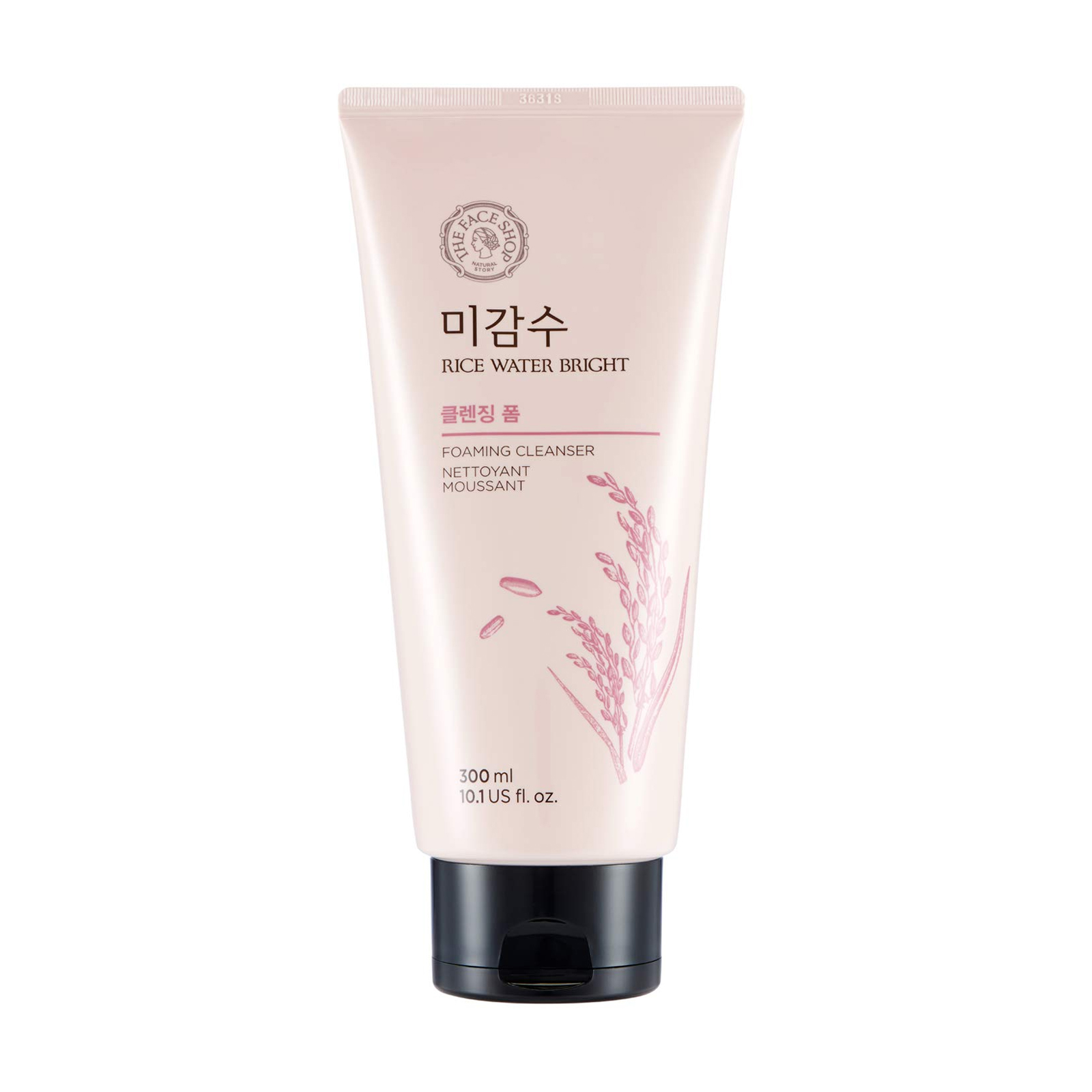

Пінка для вмивання The Face Shop Rice Water Bright Rice Bran Foaming Cleanser з рисовою водою та висівками, 300 мл