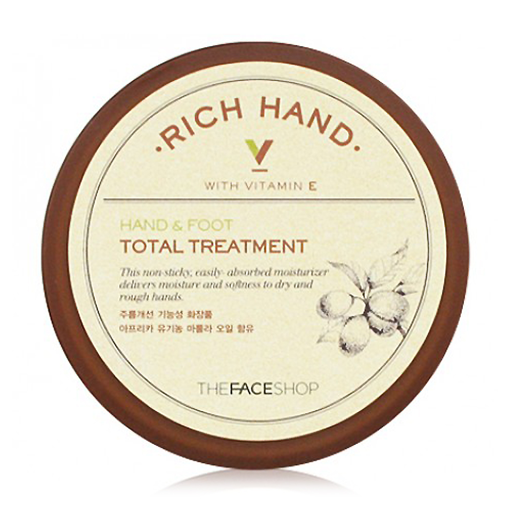 

Лікувальний бальзам для рук та ніг The Face Shop Rich Hand V Hand and Foot Total Treatment з вітаміном Е, 110 мл