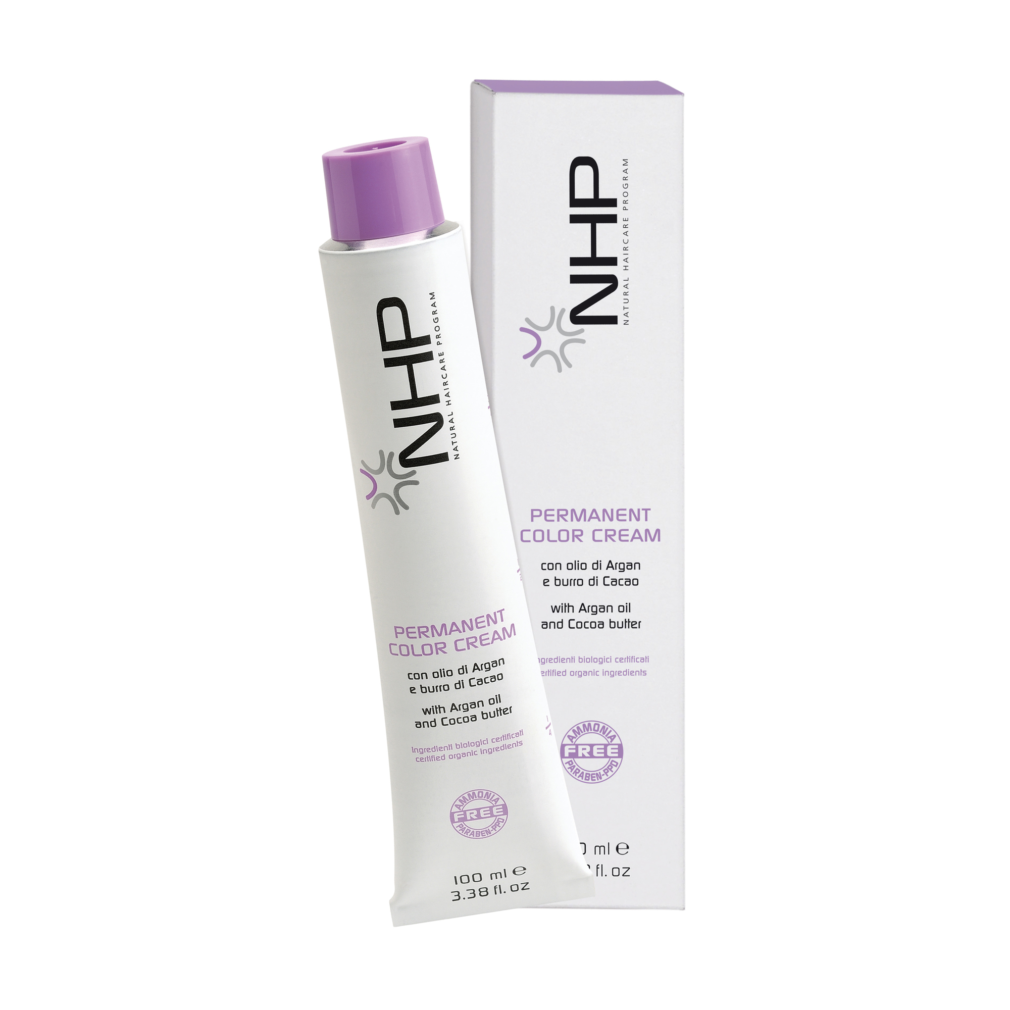 

Безаміачна крем-фарба для волосся NHP Permanent Color Cream, 5.60 Світло-червоний каштановий, 100 мл