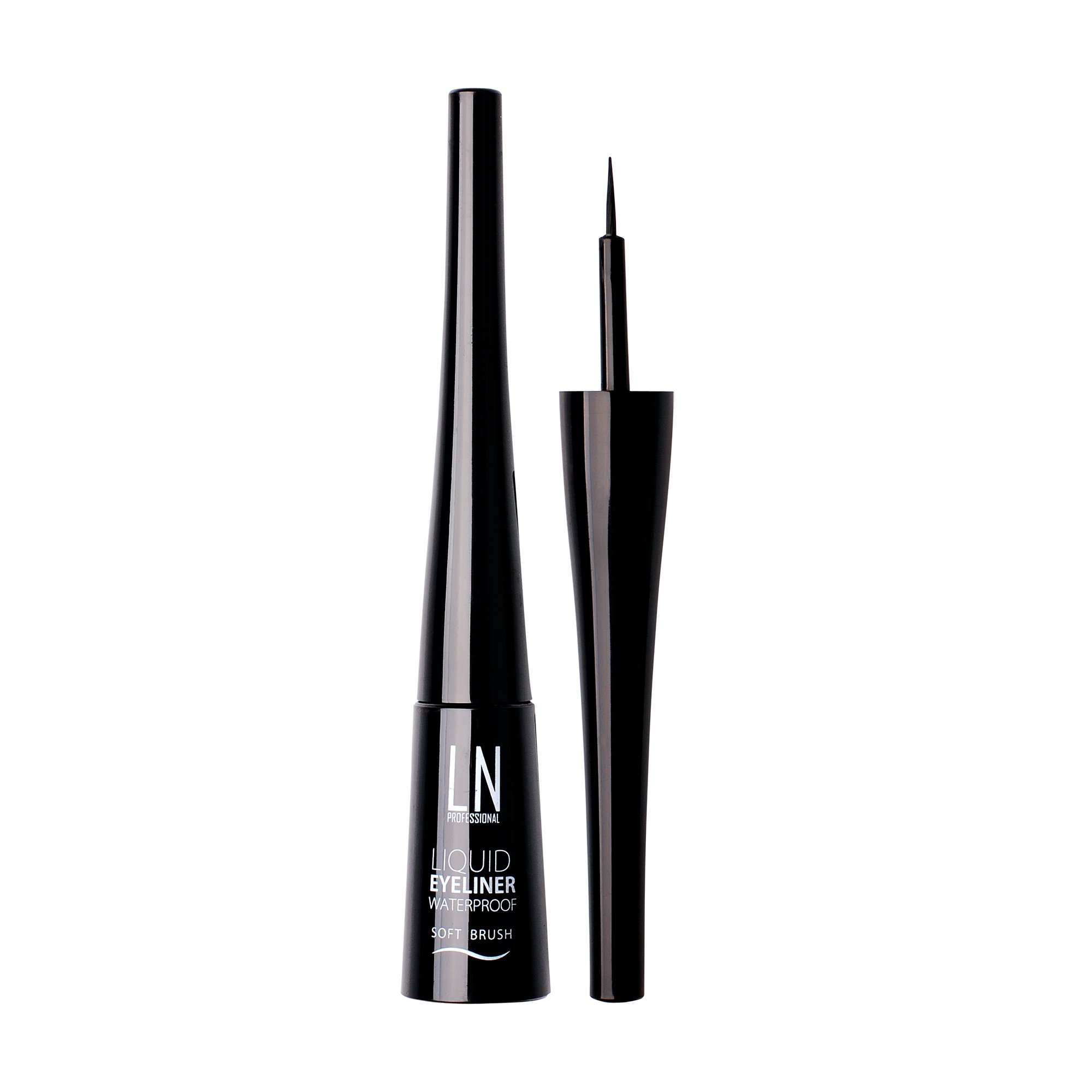 

Рідка підводка для очей LN Pro Liquid Eyeliner Waterproof Soft Brush водостійка, з м'яким пензликом, 101 чорна, 3.5 г