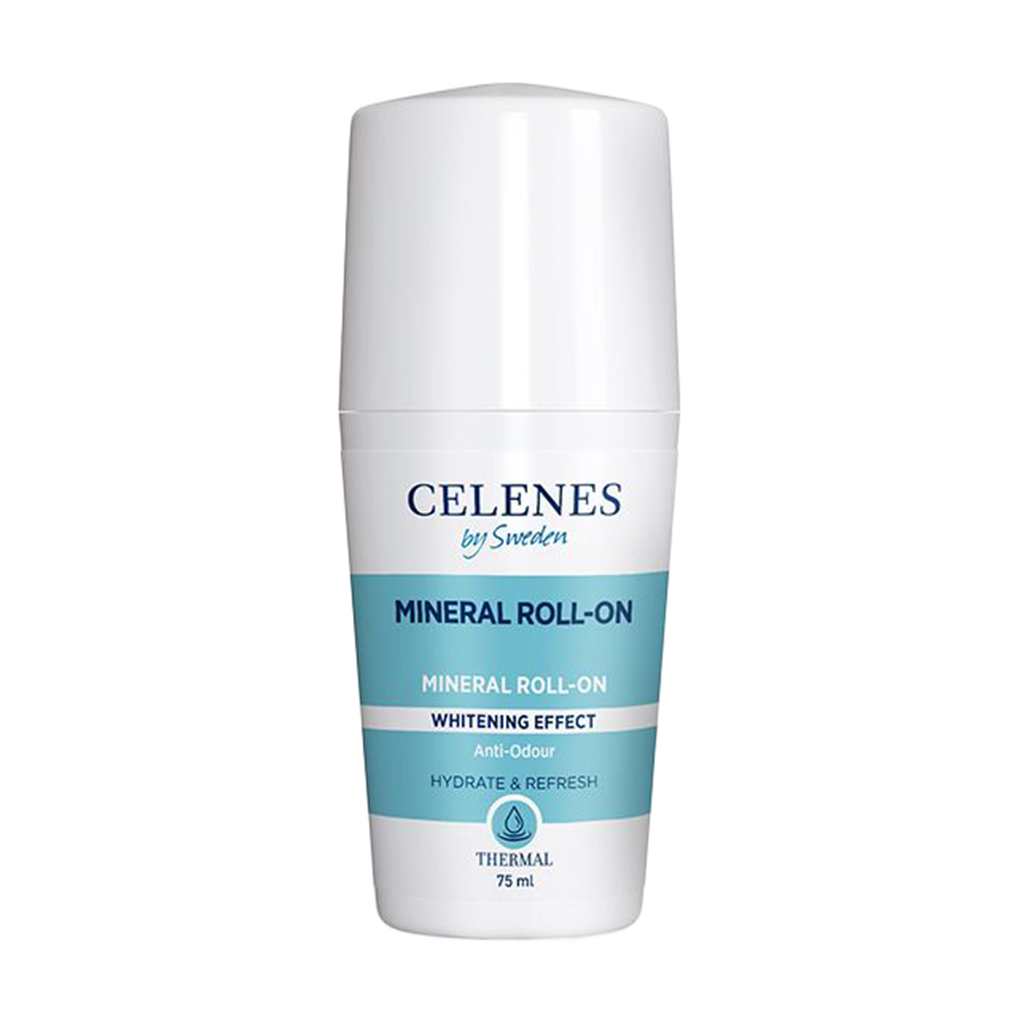 

Термальний део-ролер Celenes Thermal Mineral Roll-On Whitening Hydrate & Refresh з відбілювальним ефектом, для всіх типів шкіри, 75 мл