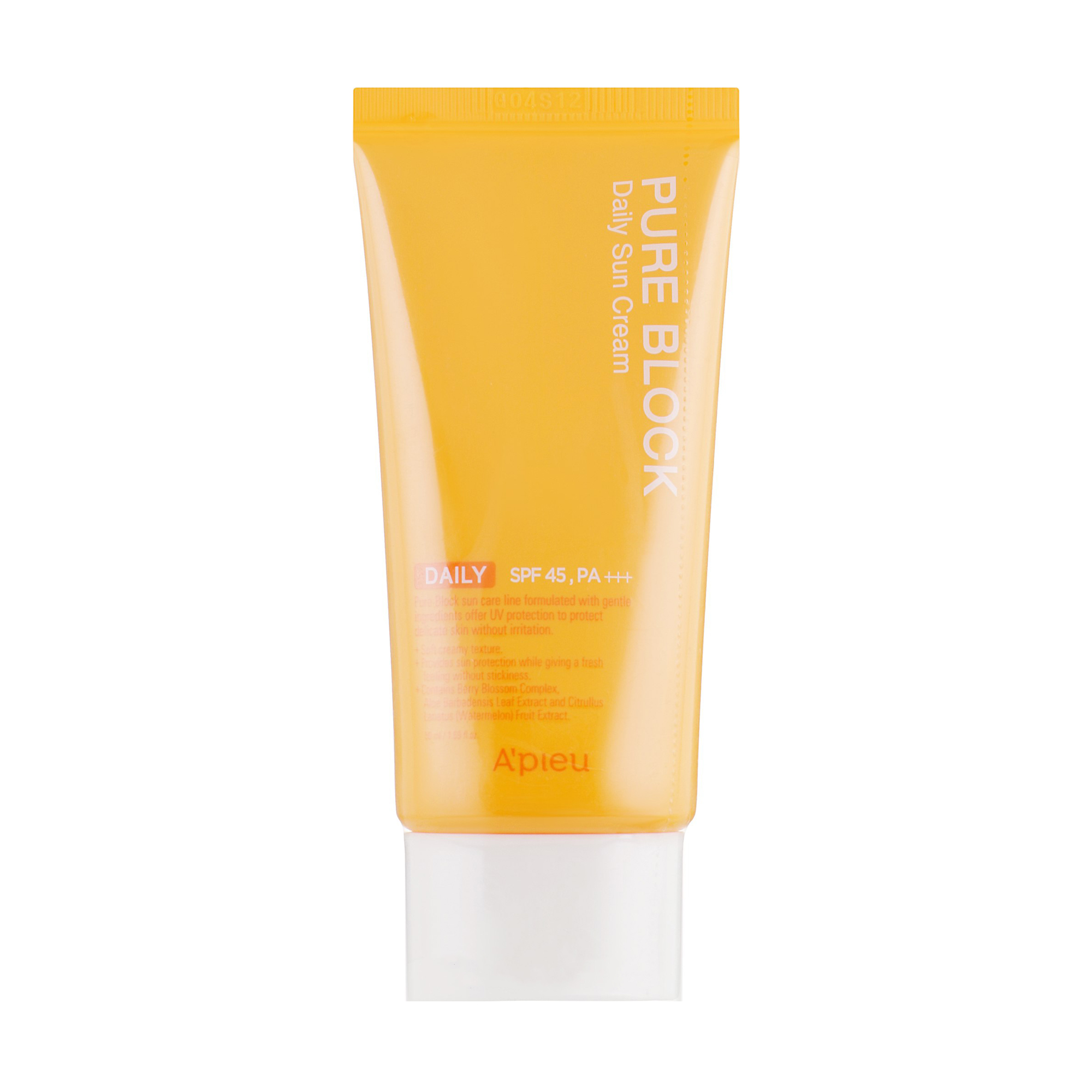 

Уцінка! Сонцезахисний крем для обличчя A'Pieu Pure Block Natural Daily Sun Cream SPF45/Pa+++, 50 мл