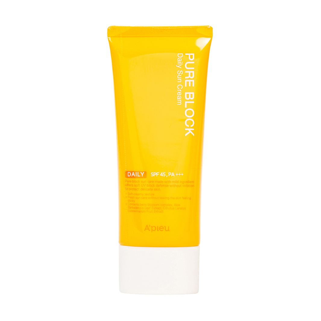 

Уцінка! Солнцезахисний крем A'pieu Pure Block Natural Daily Sun Cream SPF 45/ PA+++, 100 мл