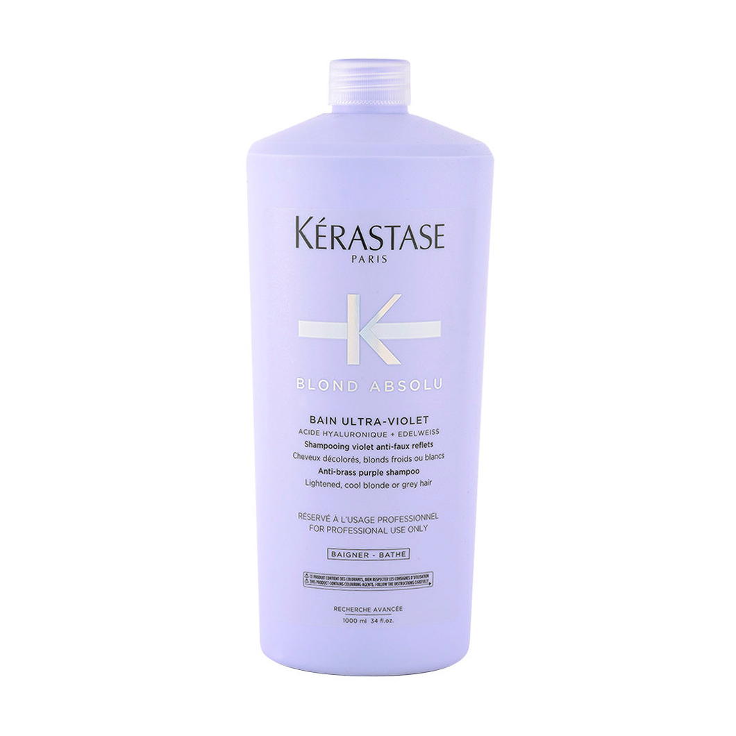 

Шампунь-ванна Kerastase Blond Absolu Bain Ultra-Violet для нейтралізації небажаної жовтизни на освітленому волоссі, 1 л