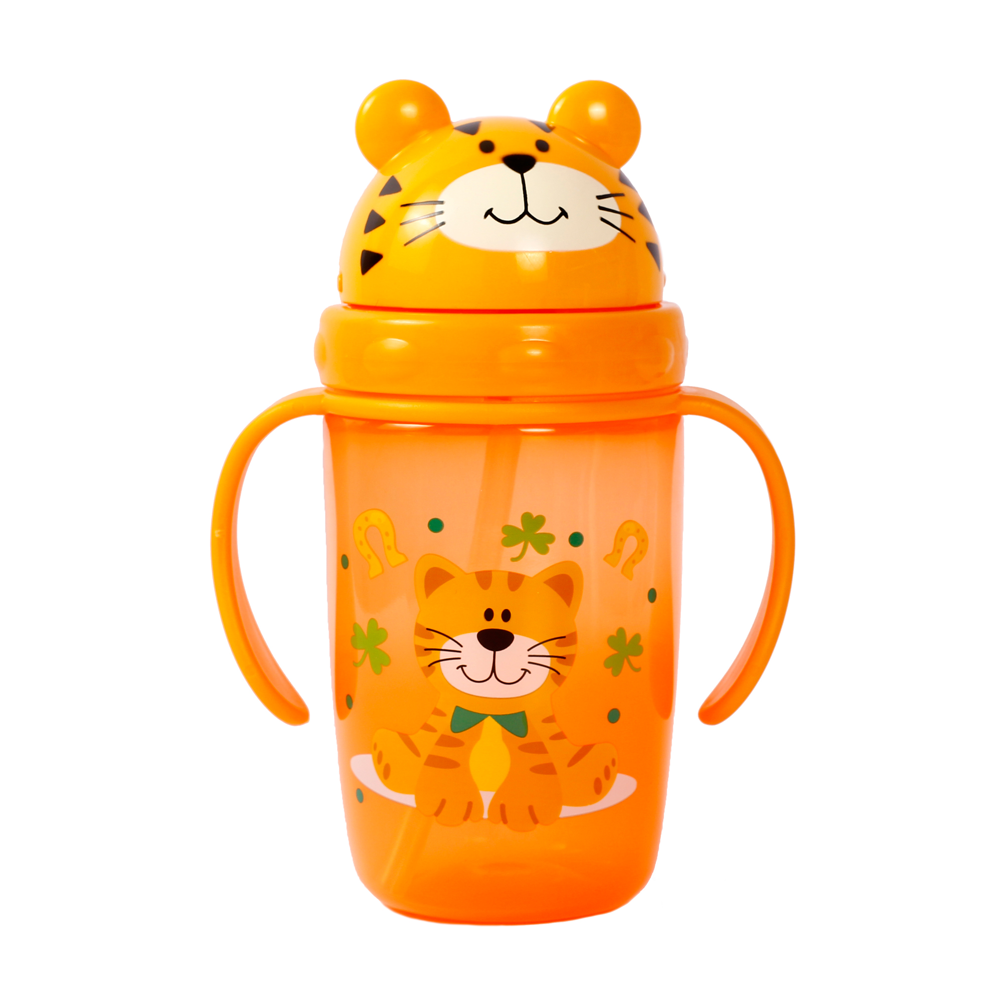 

Поїлка-непроливайка Курносики з ручками та силіконовою соломкою, від 9 місяців, помаранчевий, 360 мл (7224)