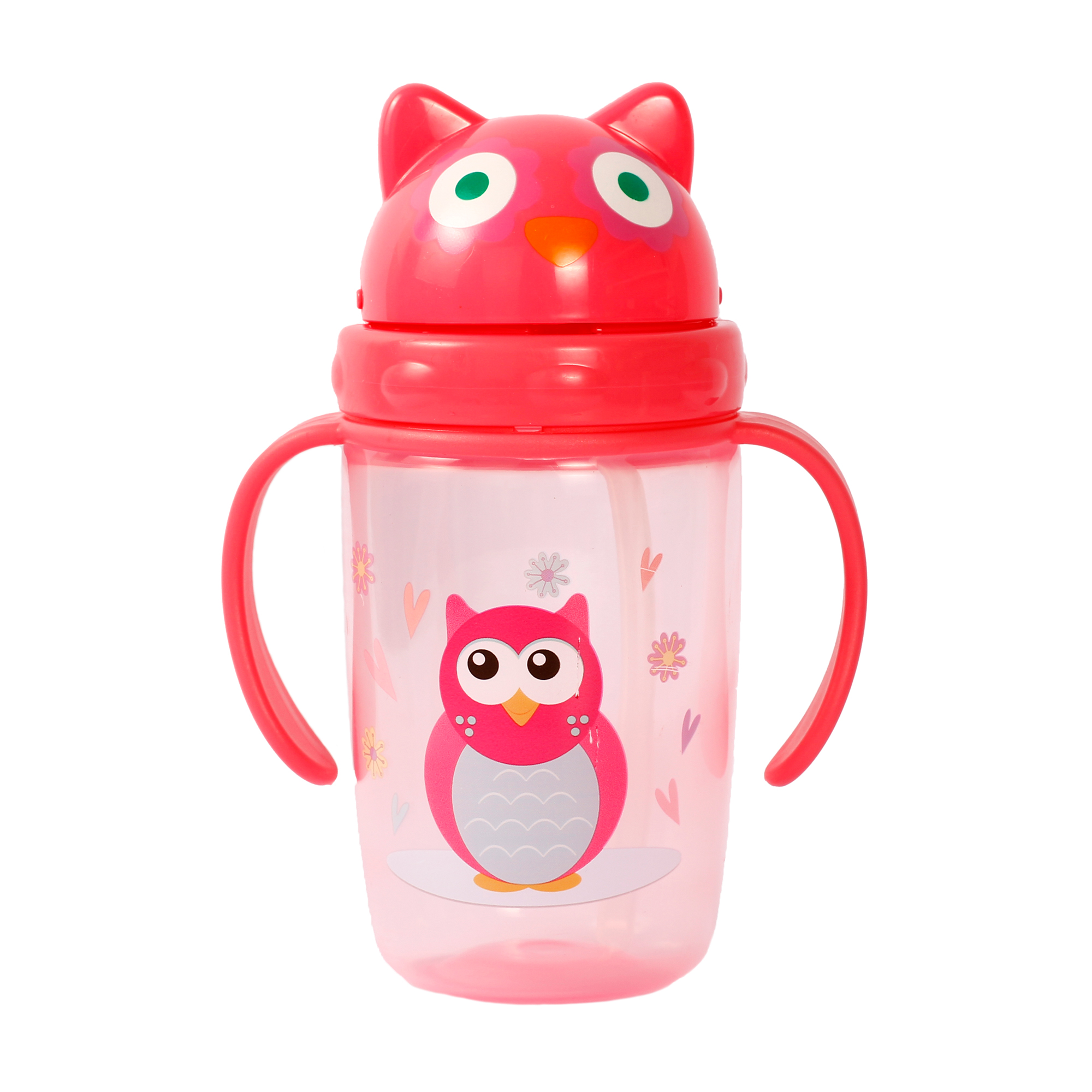 

Поїлка-непроливайка Курносики з ручками та силіконовою соломкою, від 9 місяців, рожева, 360 мл (7224)