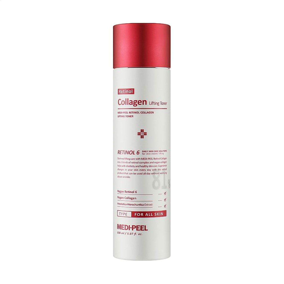 

Уцінка! Тонер для обличчя Medi-Peel Retinol 6 Collagen Lifting Toner з ліфтинг-ефектом, 150 мл