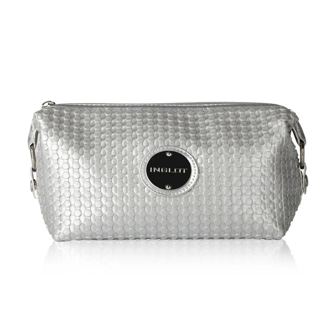 

Косметичка срібляста Inglot Cosmetic Bag Silver 21.5*15.5*9.5, 1 шт