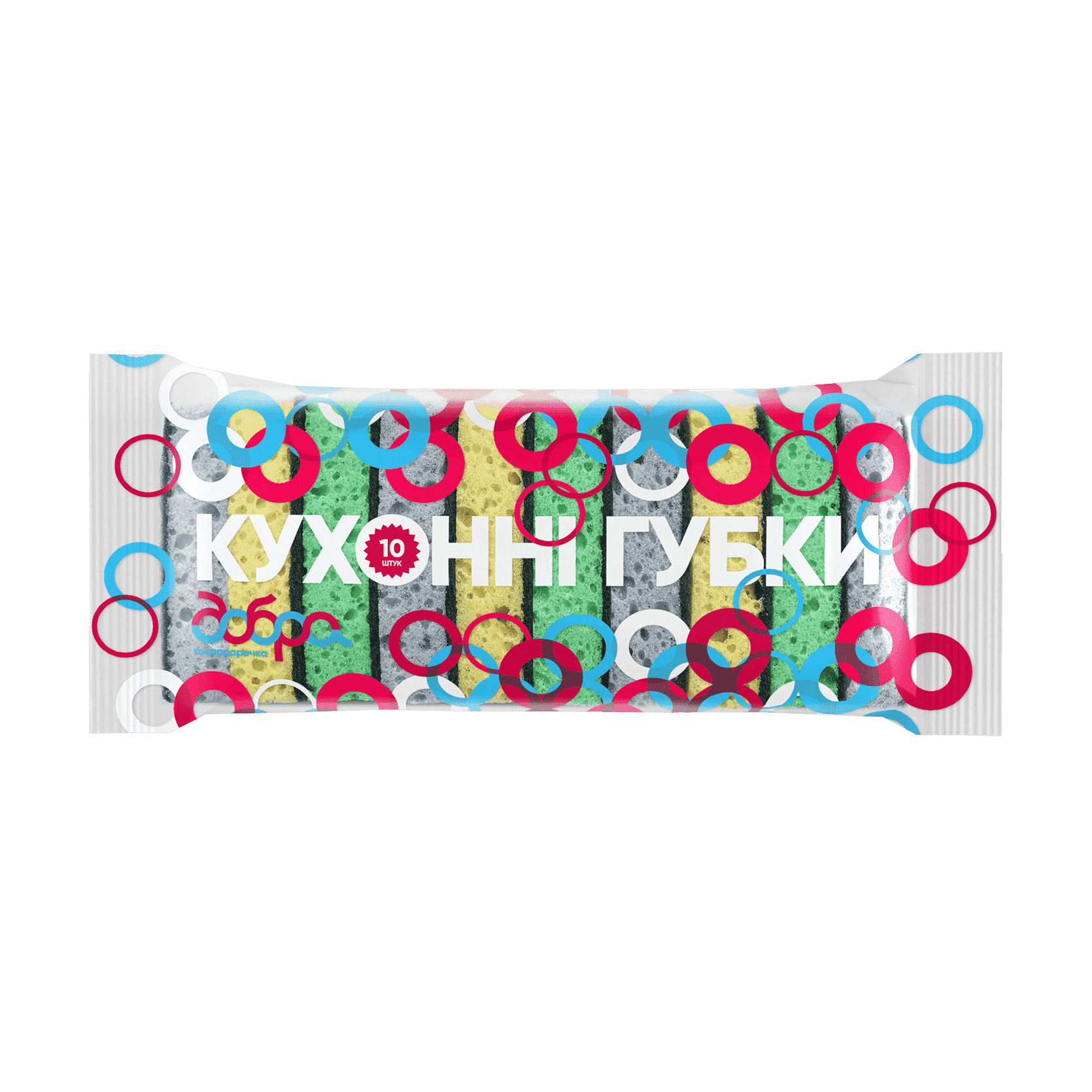 

Кухонні губки Добра Господарочка Gray жовтий, сірий, зелений, 90 х 60 х 35 мм, 10 шт