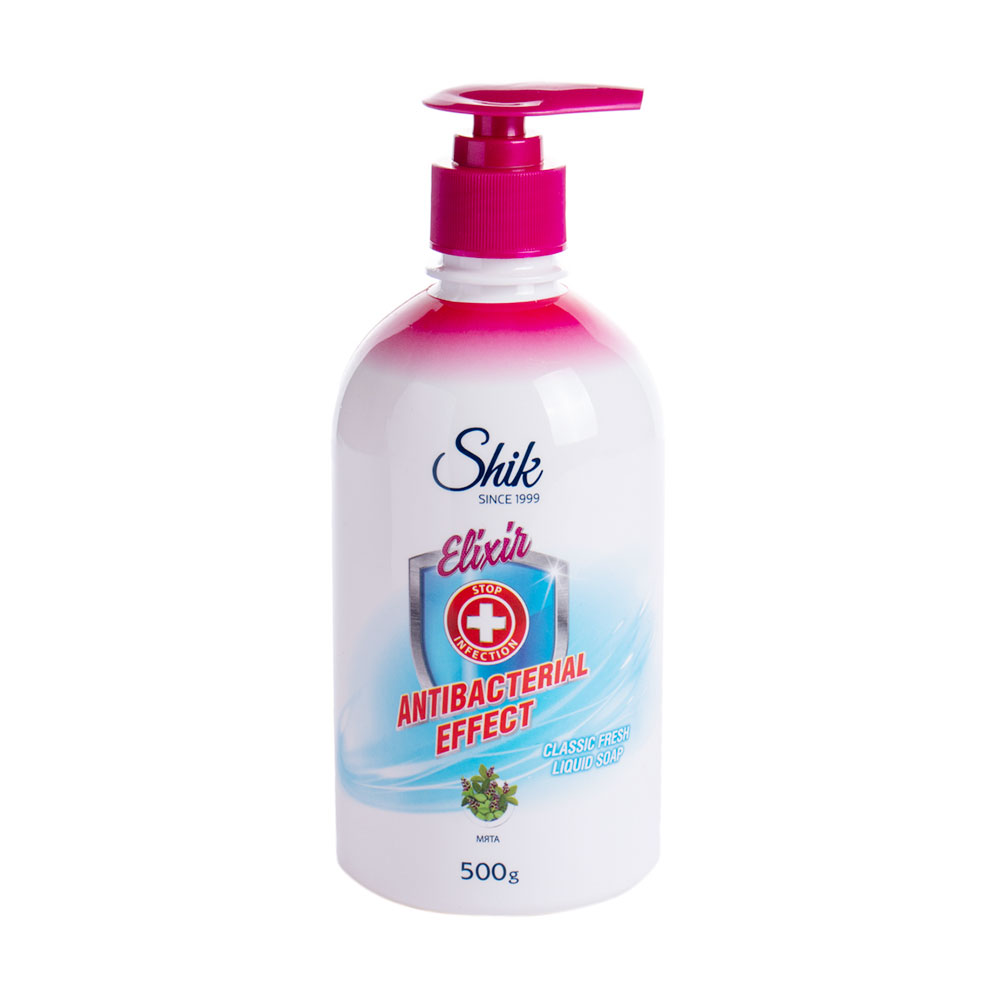 

Уцінка! Мило рідке Shik Elixir Antibacterial Effect Classic Fresh Liquid Soap Класична свіжість, 500 г