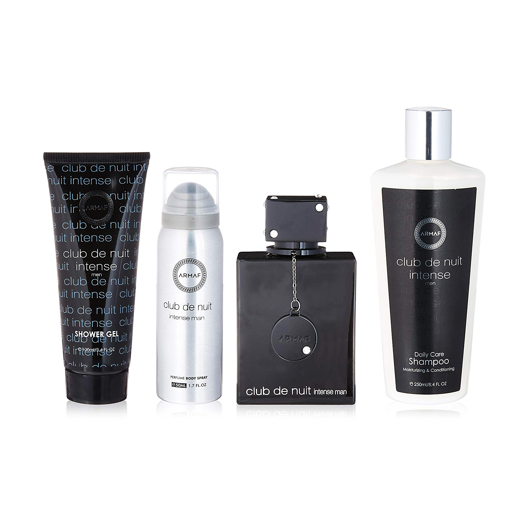 

Уцінка! Парфумований набір чоловічий Armaf Club de Nuit Intense Man (туалетна вода, 105 мл + гель для душу, 100 мл + дезодорант-спрей, 50 мл + шампунь, 250 мл)