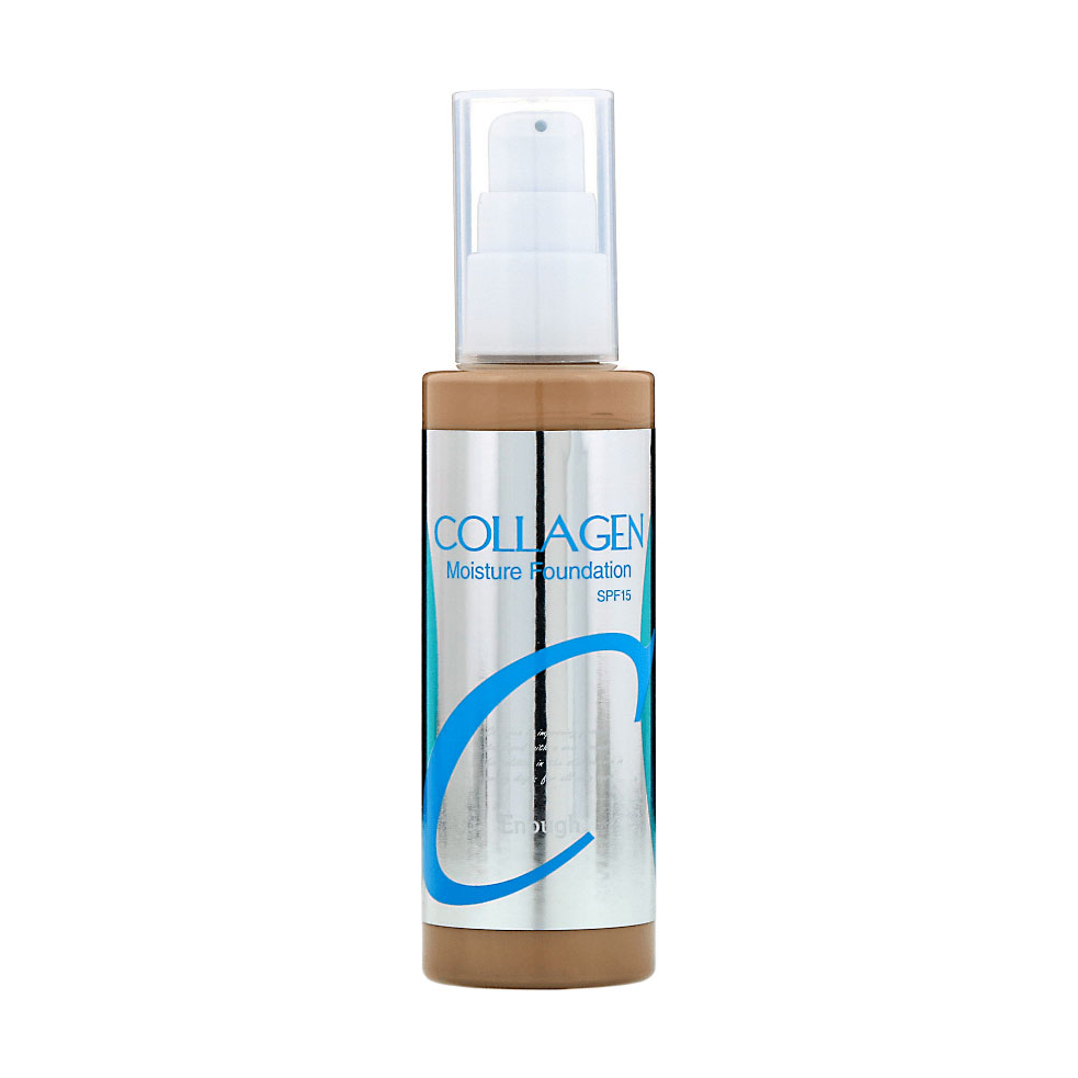 

Уцінка! Зволожувальна тональна основа для обличчя Enough Collagen Moisture Foundation SPF 15 з колагеном, тон 21, 100 мл
