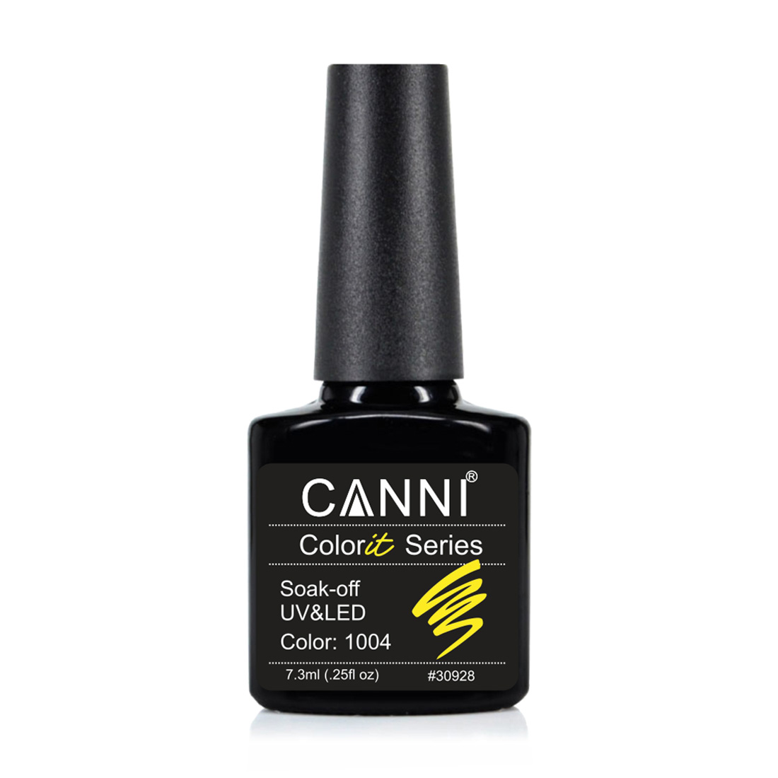 

Гель-лак для нігтів Canni Gel Color System Soak-off UV&LED Gel Polish 1004 Жовтий неоновий, 7.3 мл