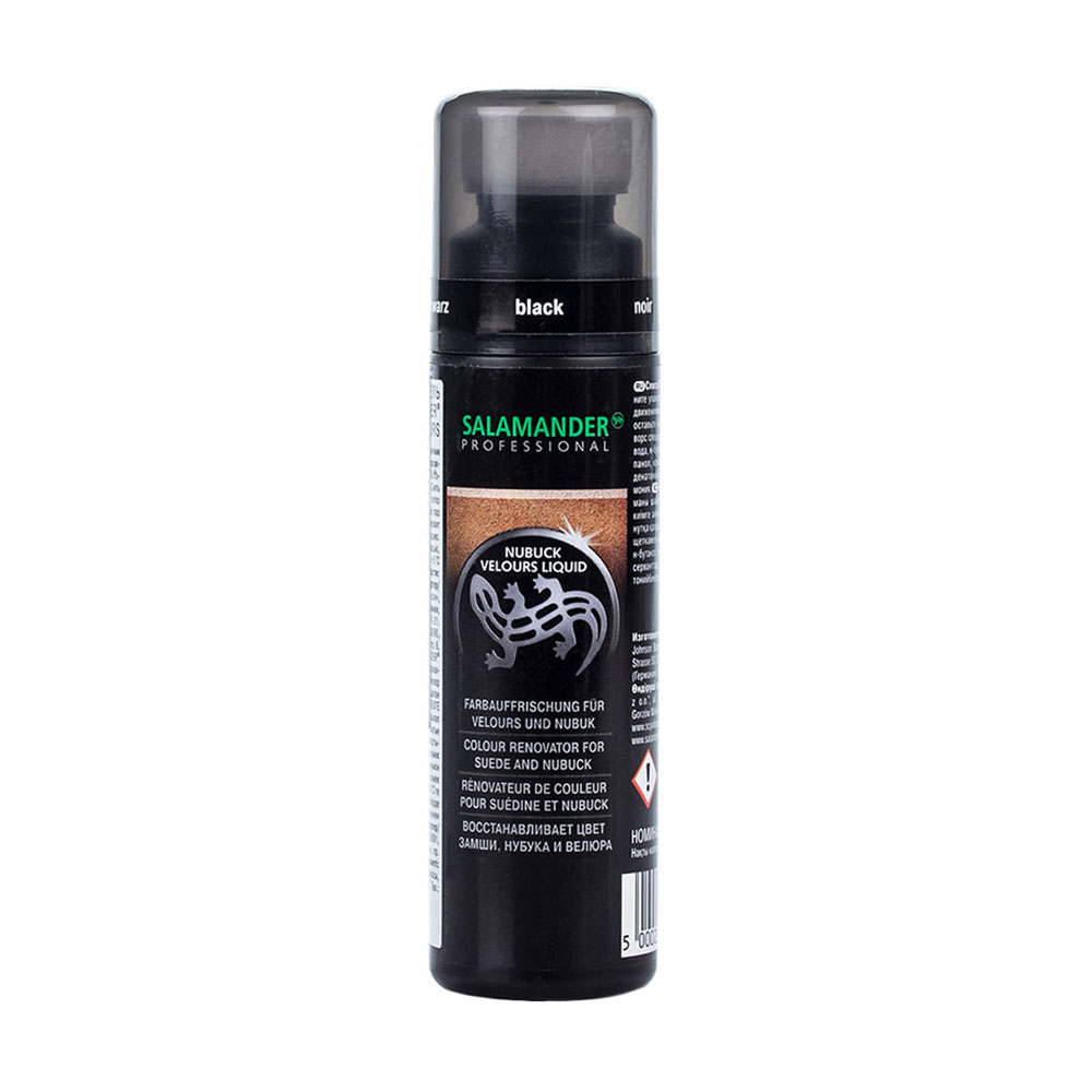

Лосьйон для взуття Salamander Professional Nubuck Velours Liquid для замші та нубуку, чорний, 75 мл