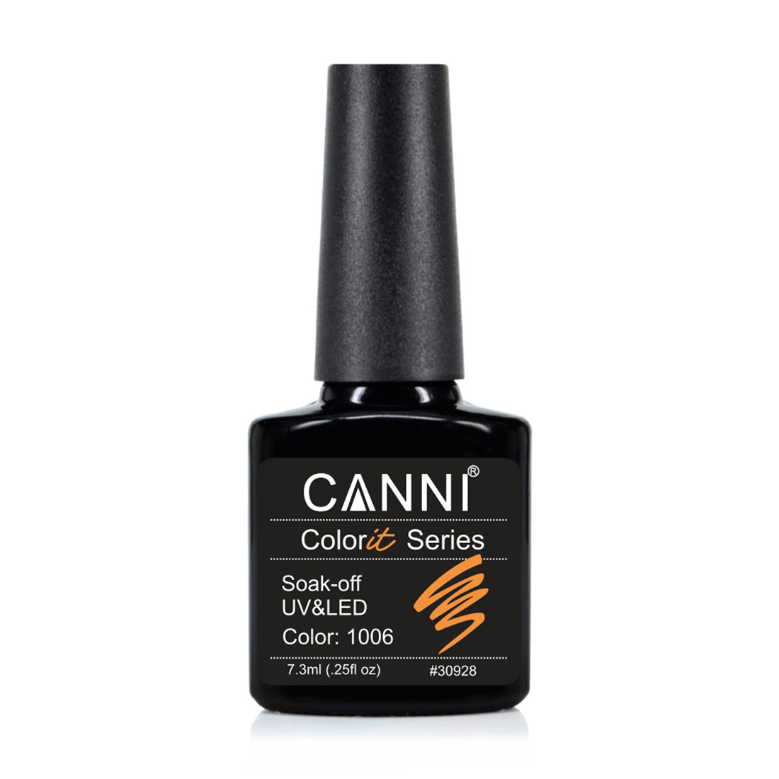 

Гель-лак для нігтів Canni Gel Color System Soak-off UV&LED Gel Polish 1006 Мандариновий, 7.3 мл