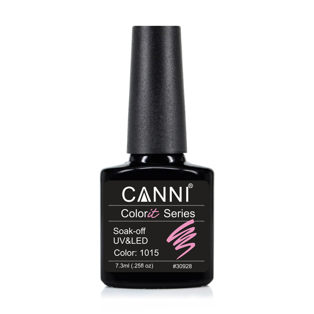

Гель-лак для нігтів Canni Gel Color System Soak-off UV&LED Gel Polish 1015 Рожевий Барбі, 7.3 мл