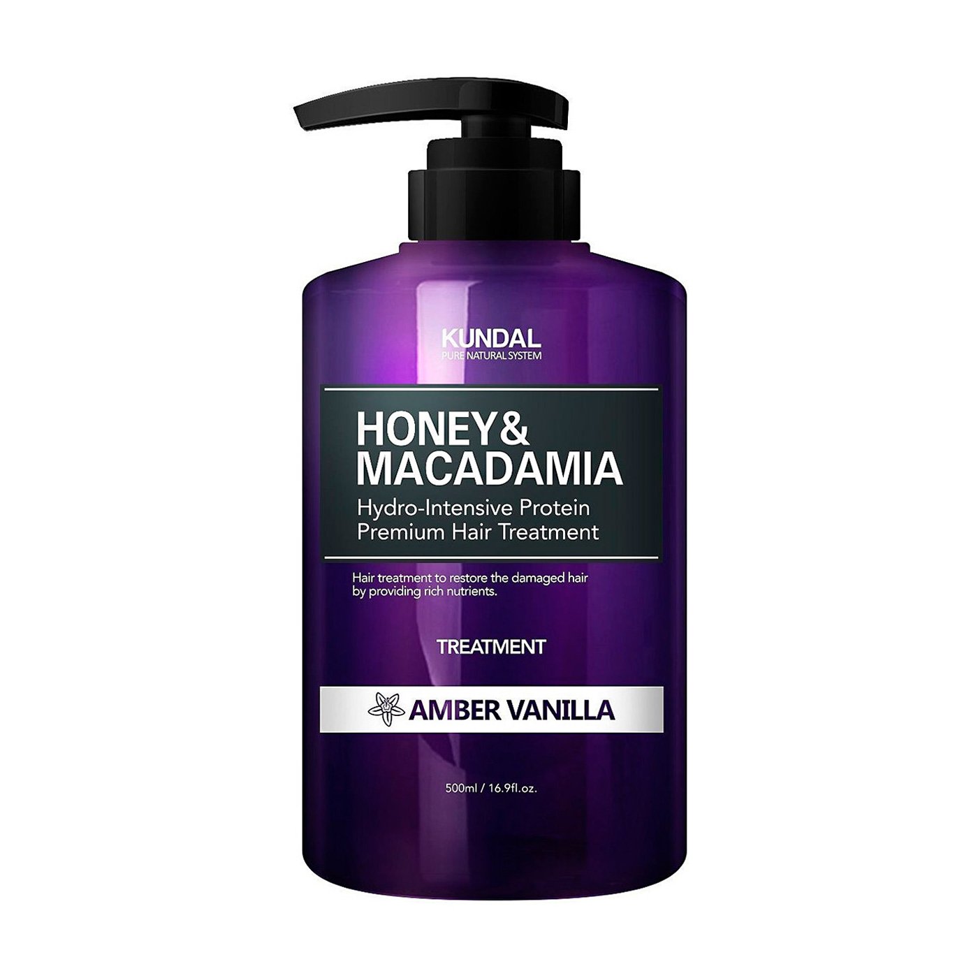 

Кондиціонер-маска для волосся Kundal Honey & Macadamia Treatment Amber Vanilla Бурштинова ваніль, 500 мл