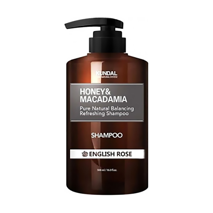 

Безсульфатний шампунь для волосся Kundal Honey & Macadamia English Rose Shampoo Англійська троянда, 500 мл