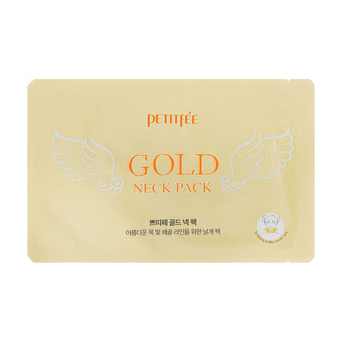 

Уцінка! Гідрогелева маска для шиї Petitfee & Koelf Hydrogel Angel Wings Gold Neck Pack з плацентою, 10 г