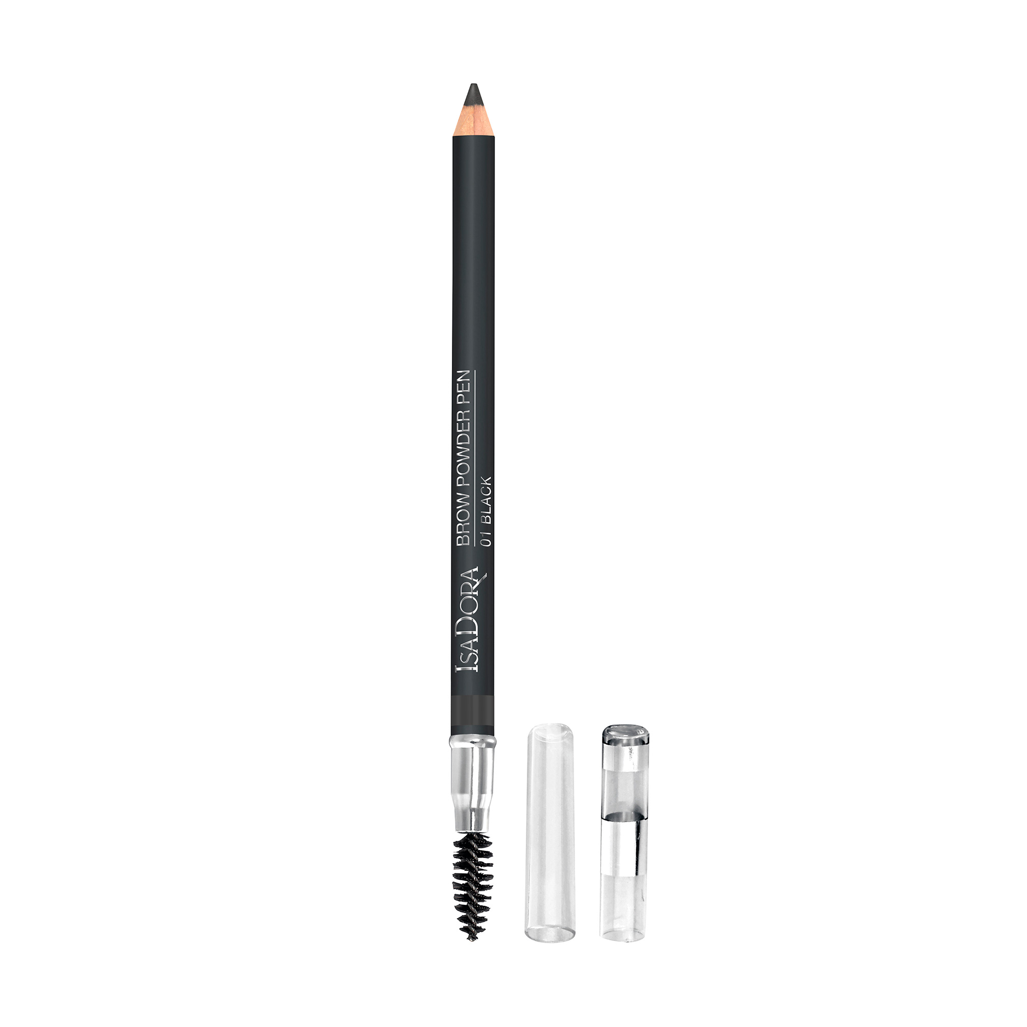 

Олівець для брів IsaDora Brow Powder Pen зі щіточкою, 01 Black, 1.1 г