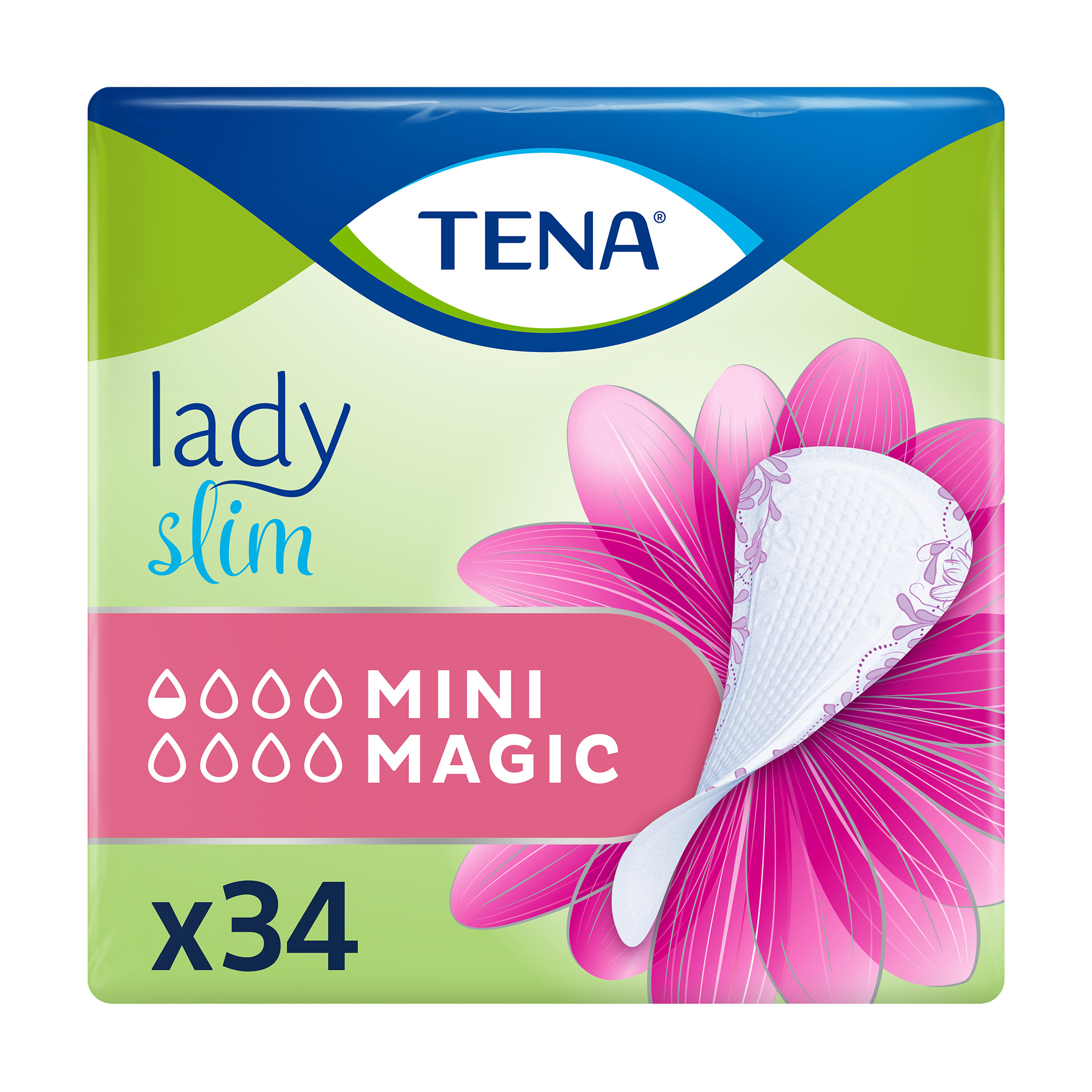 

Уцінка! Урологічні прокладки жіночі TENA Lady Slim Mini Magic, 34 шт