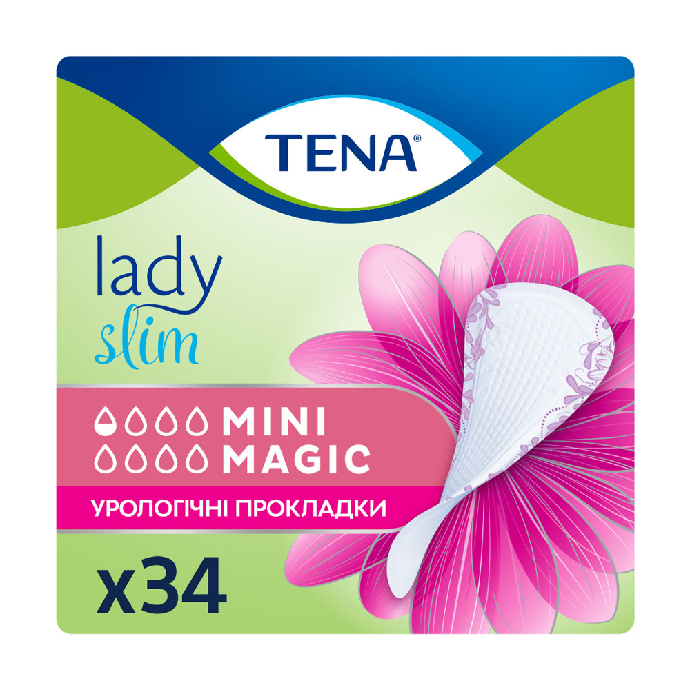 Урологічні прокладки жіночі TENA Lady Slim Mini Magic, 34 шт