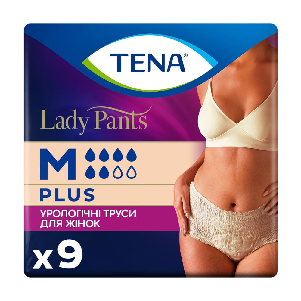 

Урологічні труси жіночі TENA Lady Slim Pants Normal, M (75-105 см), 9 шт