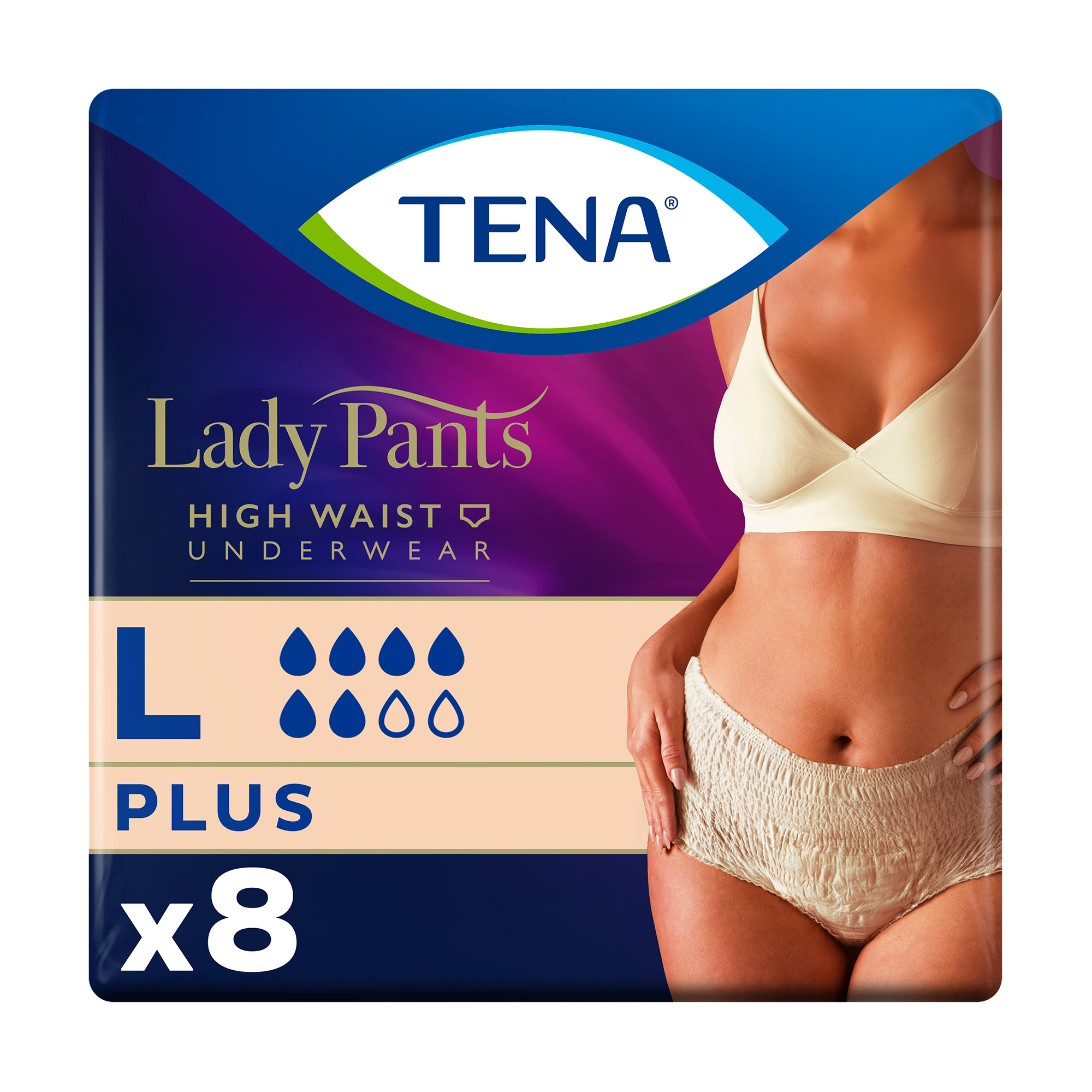

Уцінка! Урологічні труси жіночі TENA Lady Slim Pants Normal, L (95-130 см), 8 шт