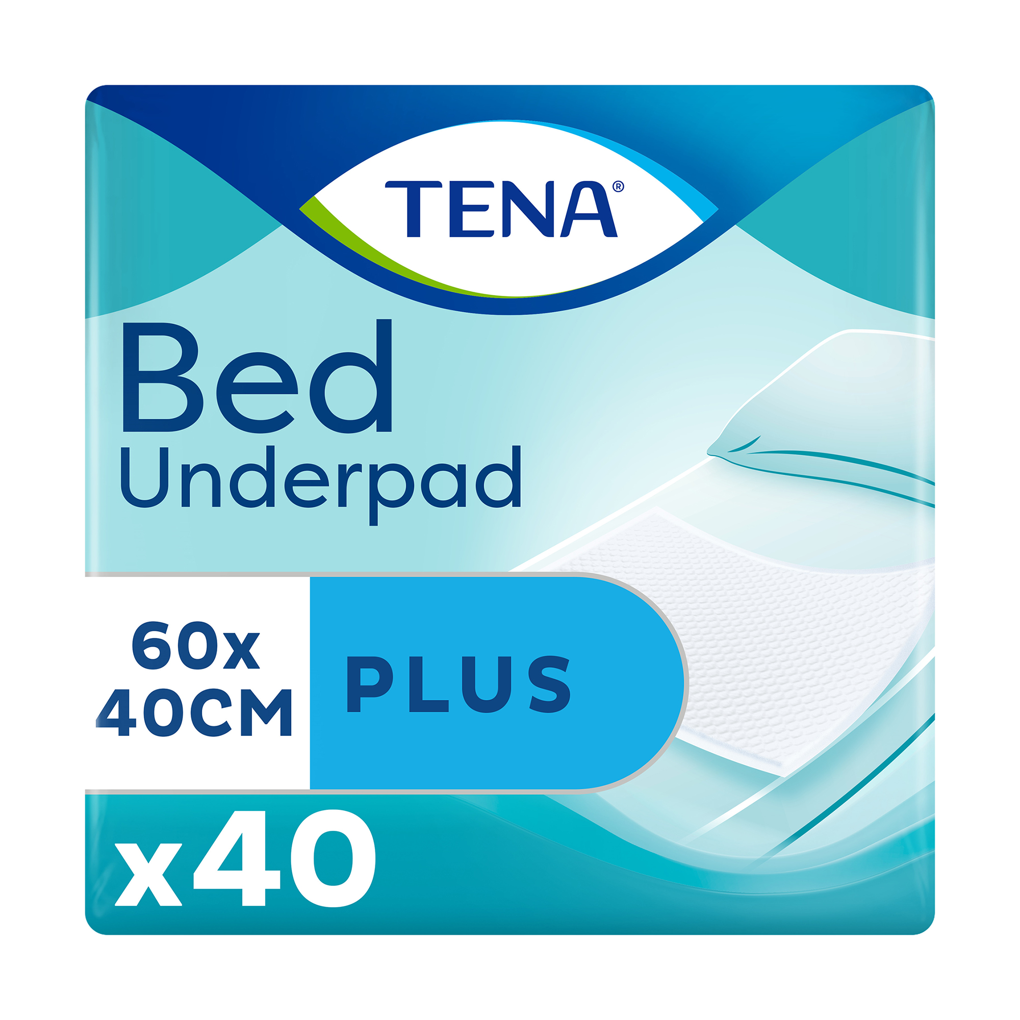 

Уцінка! Урологічні сечопоглинальні пелюшки TENA Bed Underpad Plus 40*60 см, 40 шт