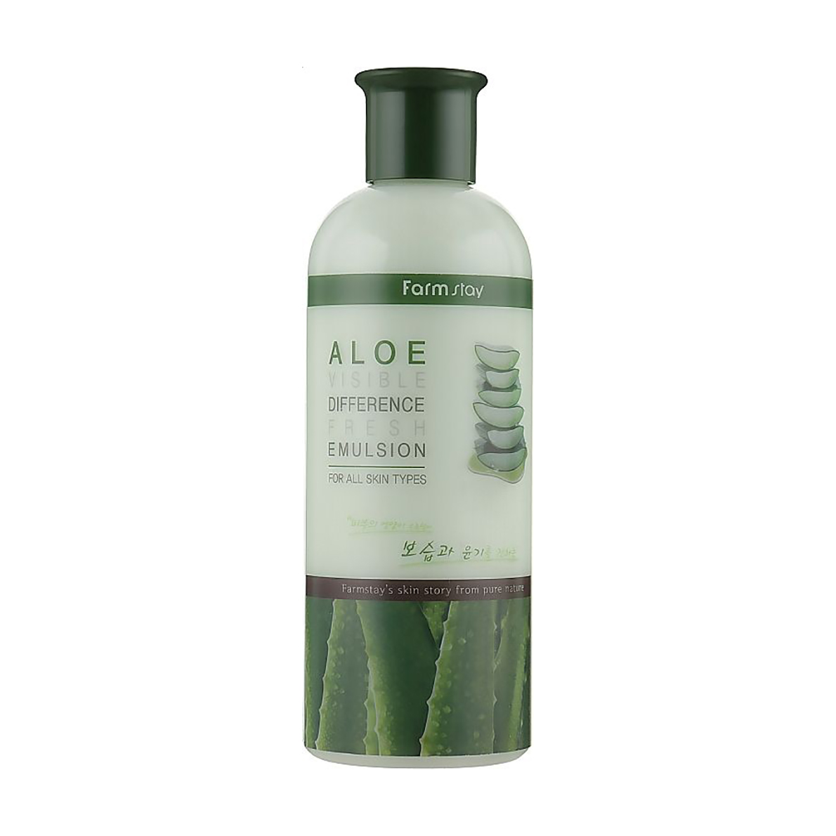 

Уцінка! Освіжальна емульсія для обличчя FarmStay Visible Difference Moisture Emulsion Aloe з екстрактом алое, 350 мл