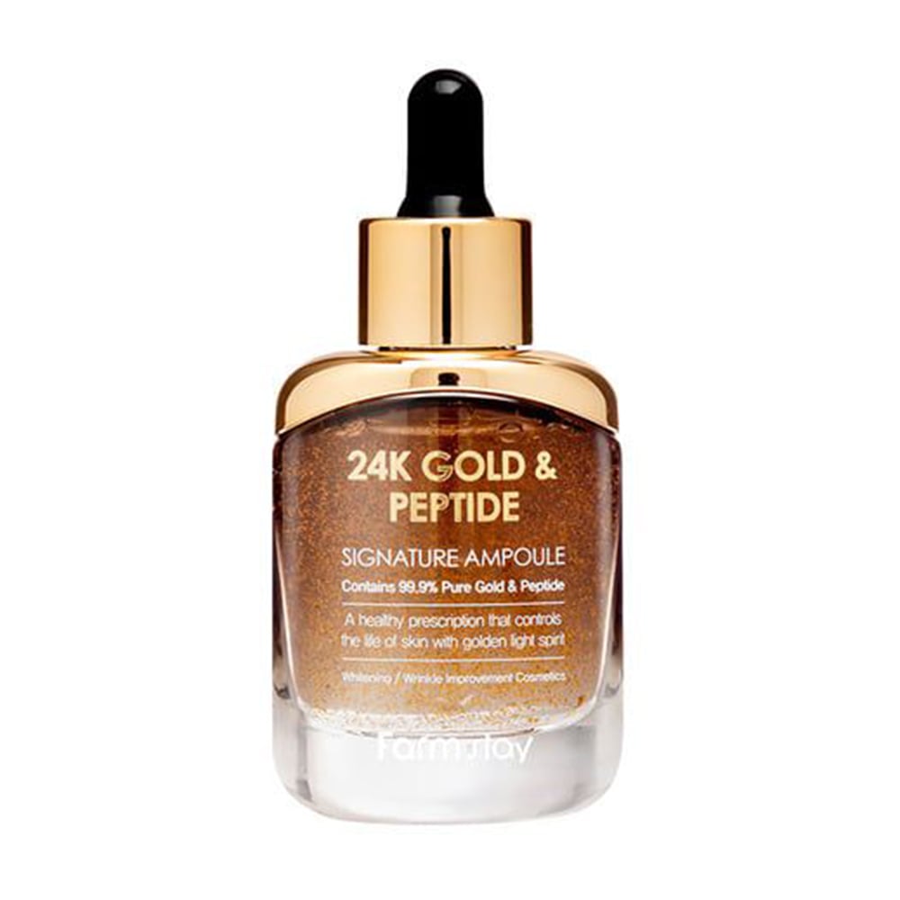 

Уцінка! Ампульная сироватка для обличчя FarmStay 24K Gold & Peptide Signature Ampoule з 24-х каратним золотом та пептидами, 35 мл