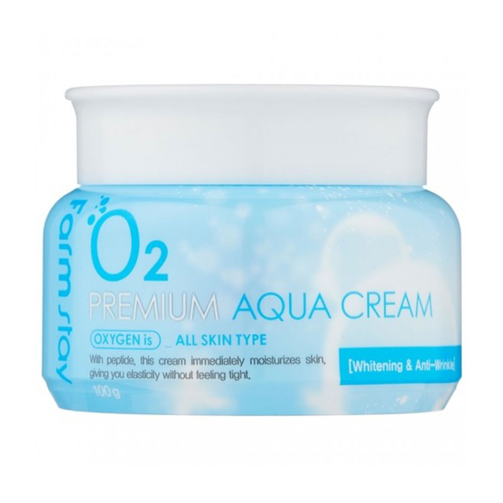 

Уцінка! Кисневий крем для обличчя FarmStay Premium O2 Aqua Cream зволожувальний, 100 мл
