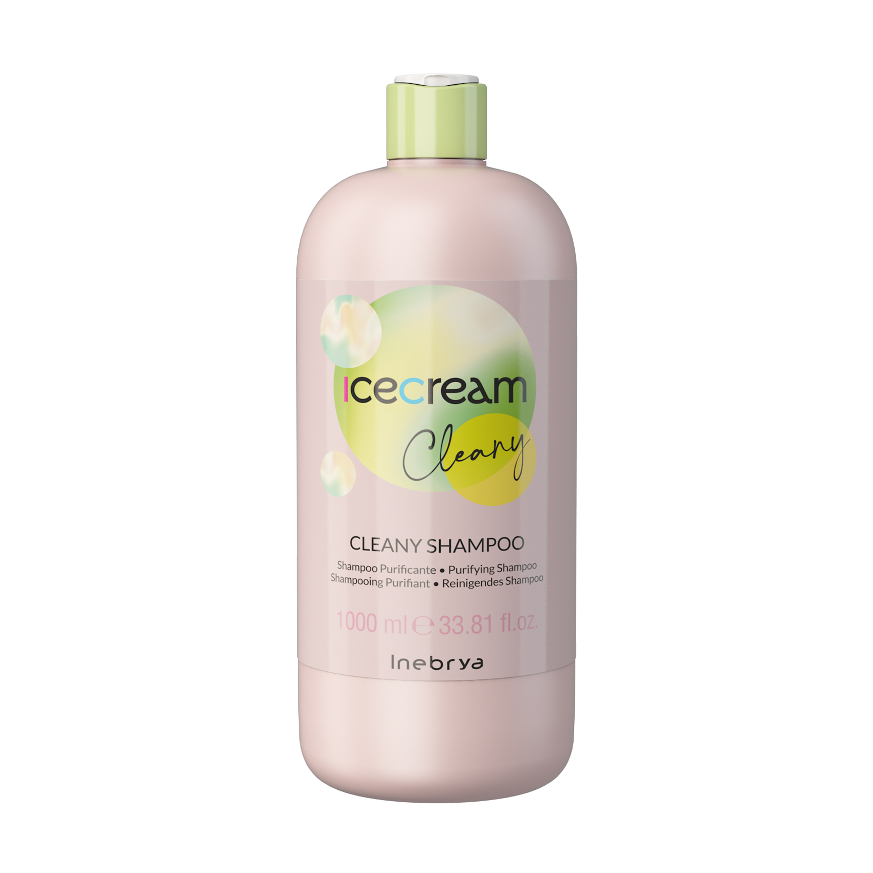 

Шампунь Inebrya Ice Cream Cleany Shampoo проти лупи, для проблемної та чутливої шкіри голови, 1 л