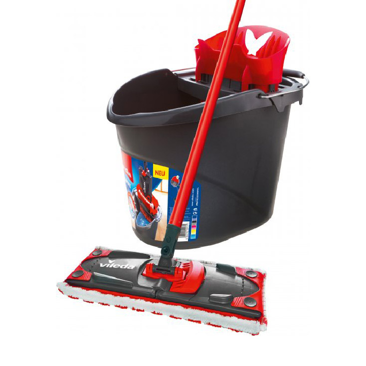 

Набір для прибирання Vileda UltraMax (швабра, 36*14 см + відро з віджимом, 37*28*28 см, 12 л)