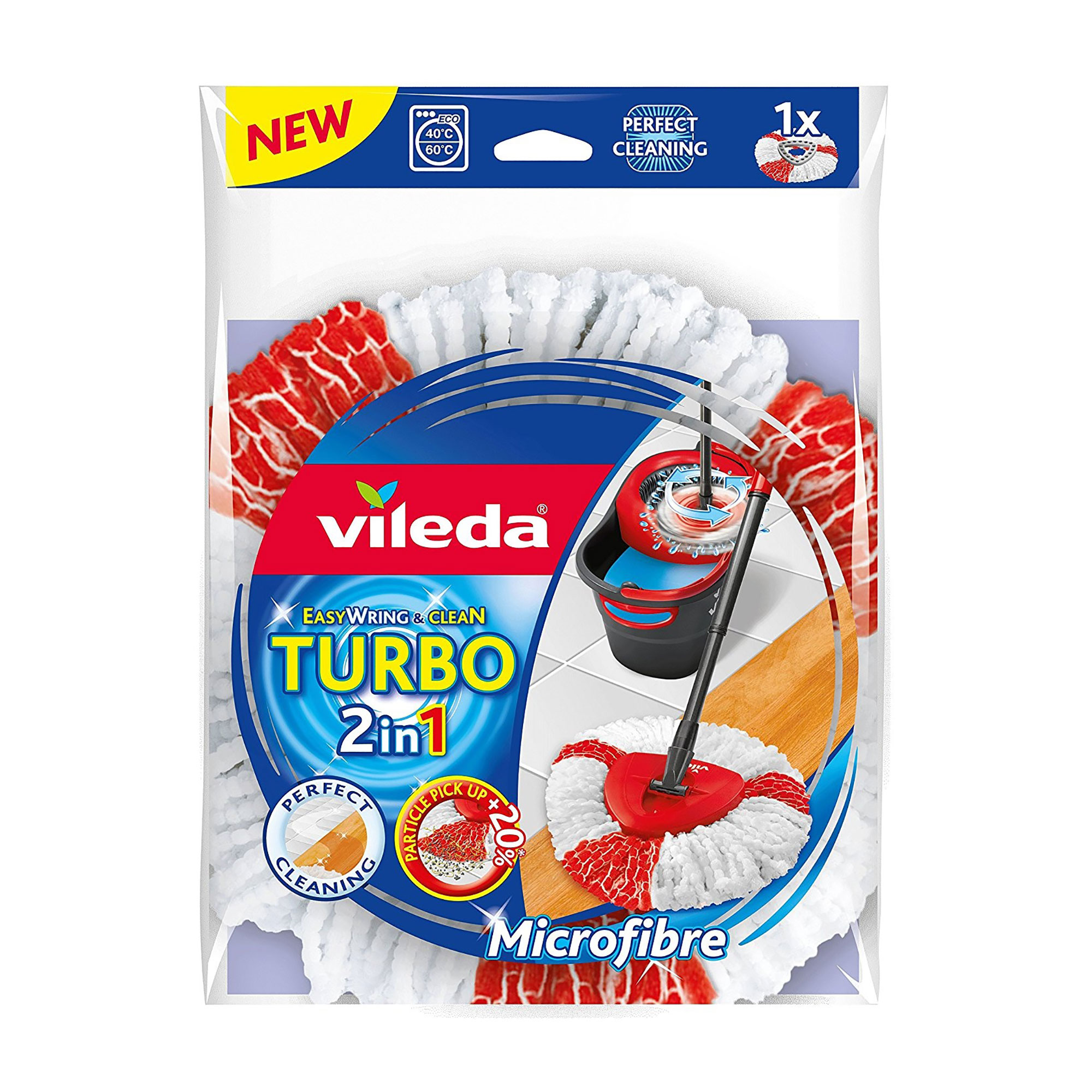 

Змінний моп для швабри Vileda EasyWring & Clean Turbo, 1 шт