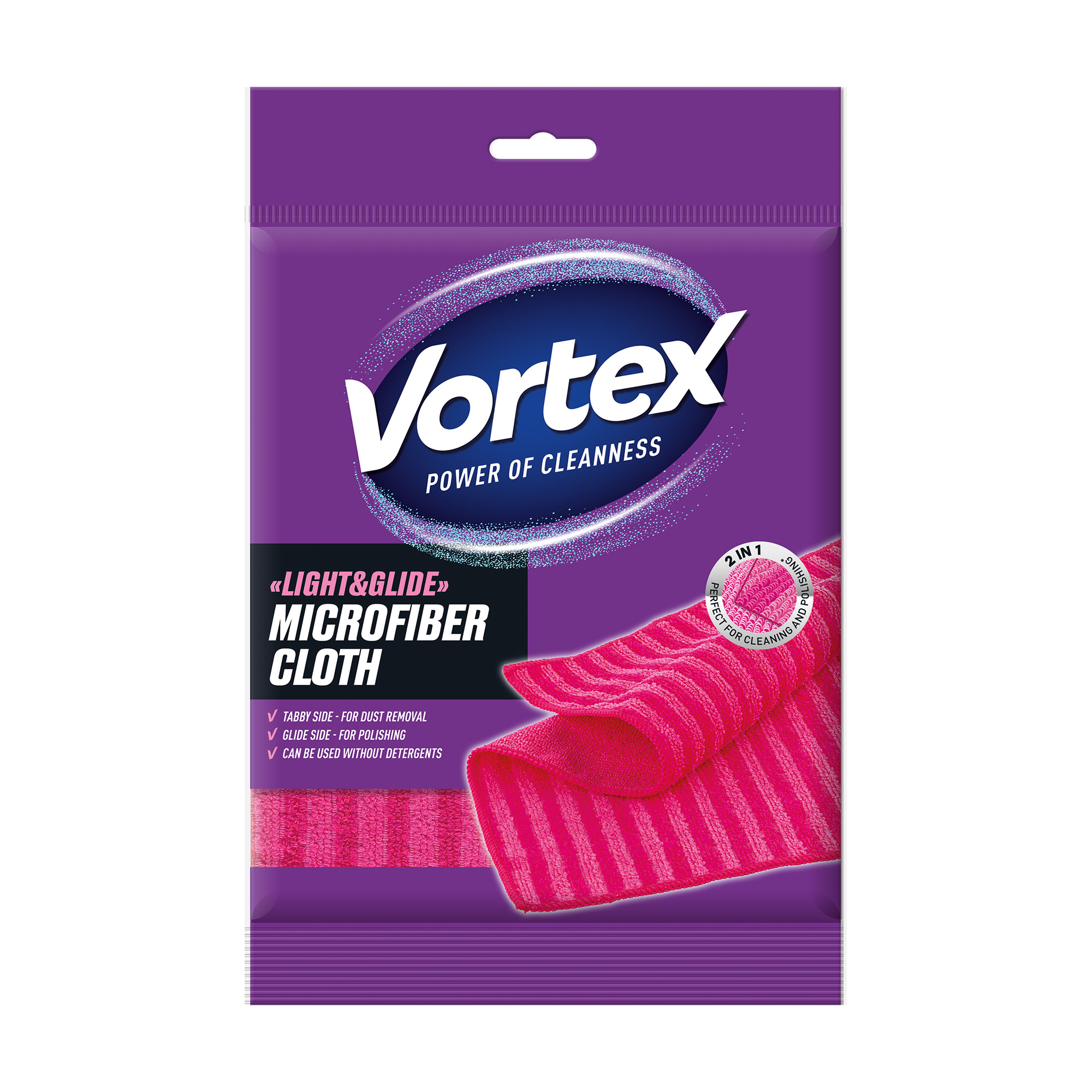 

Серветки для прибирання з мікрофібри Vortex Light & Glide, 1 шт