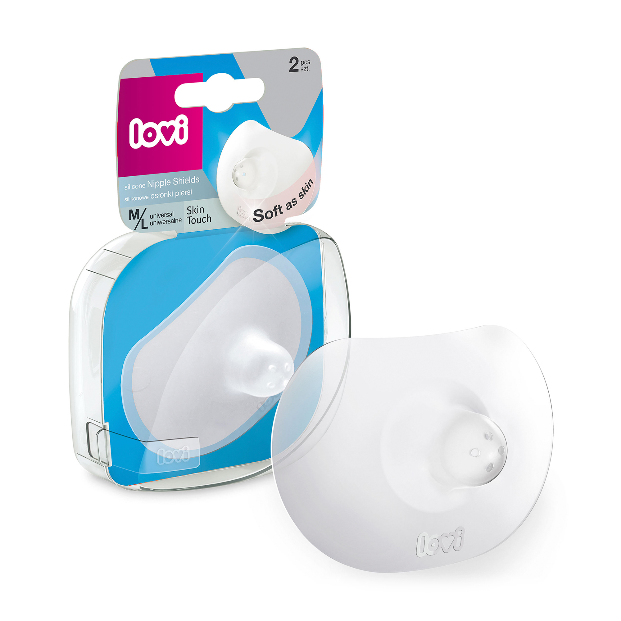 

Силіконові накладки на соски LOVI Skin Touch розмір M/L, 2 шт (5/606gb)