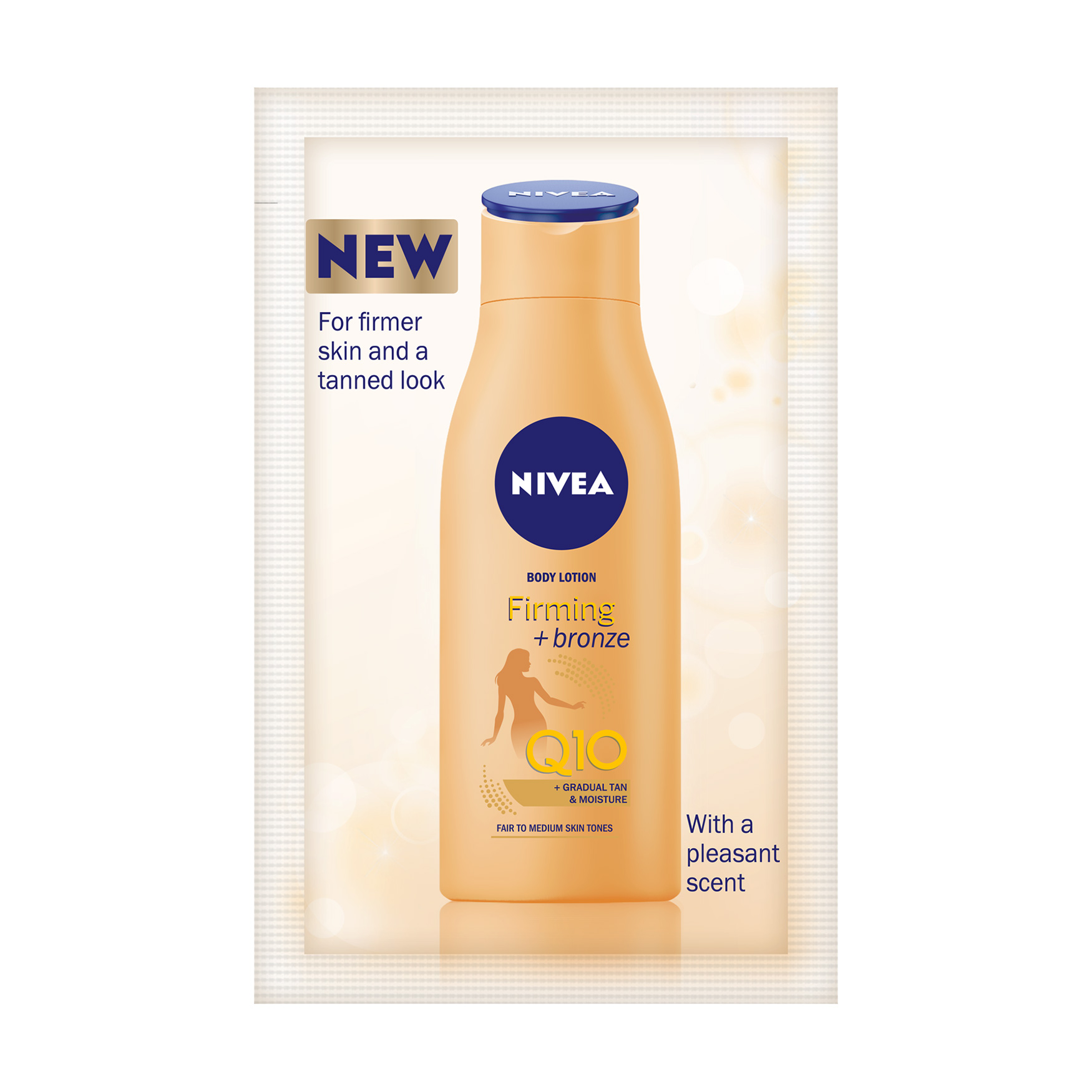 

Подарунок! Лосьйон для тіла Nivea Q10 для пружності шкіри, з ефектом природньої засмаги