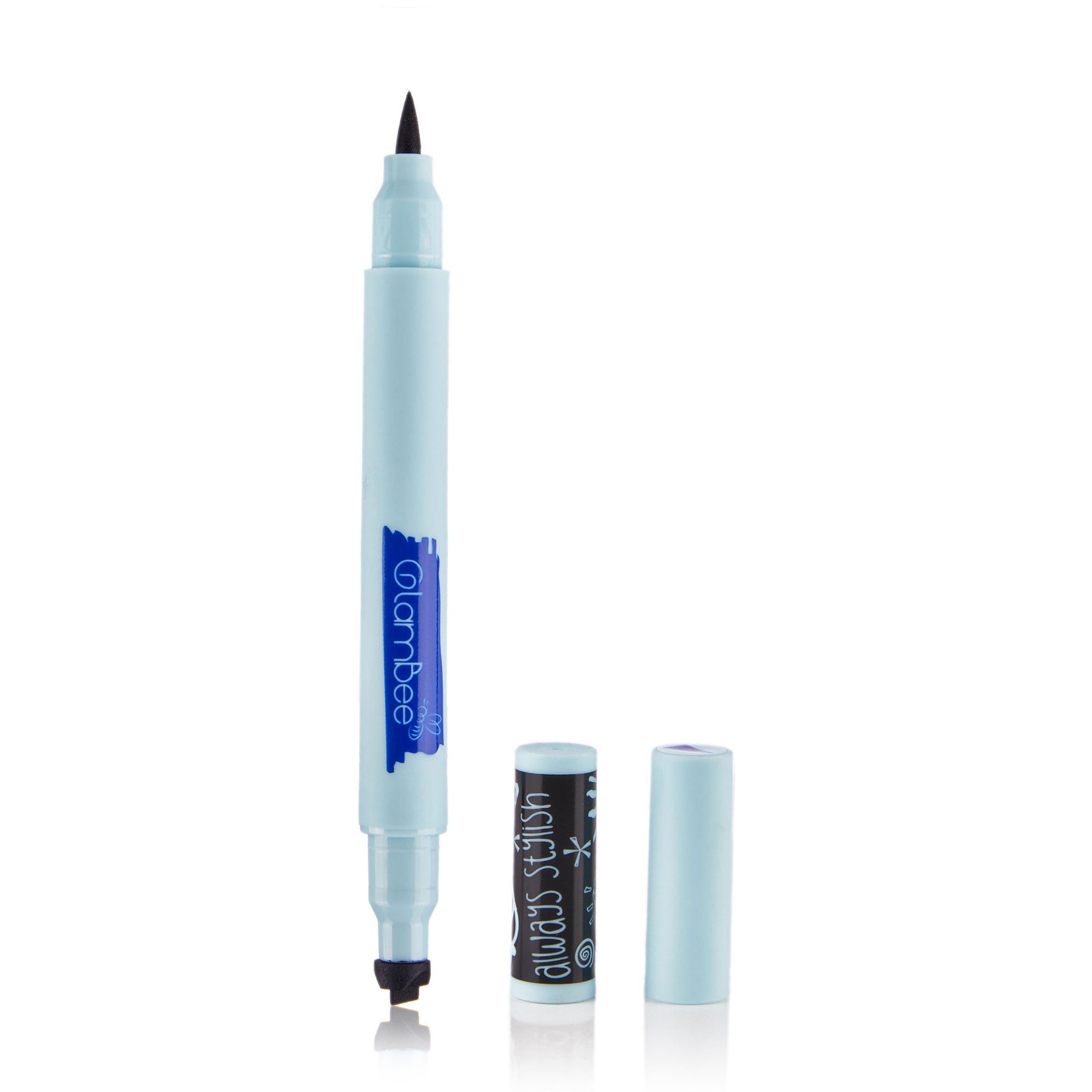 

Підводка-маркер для очей зі штампом GlamBee Стрілка, чорна, 1.3 г