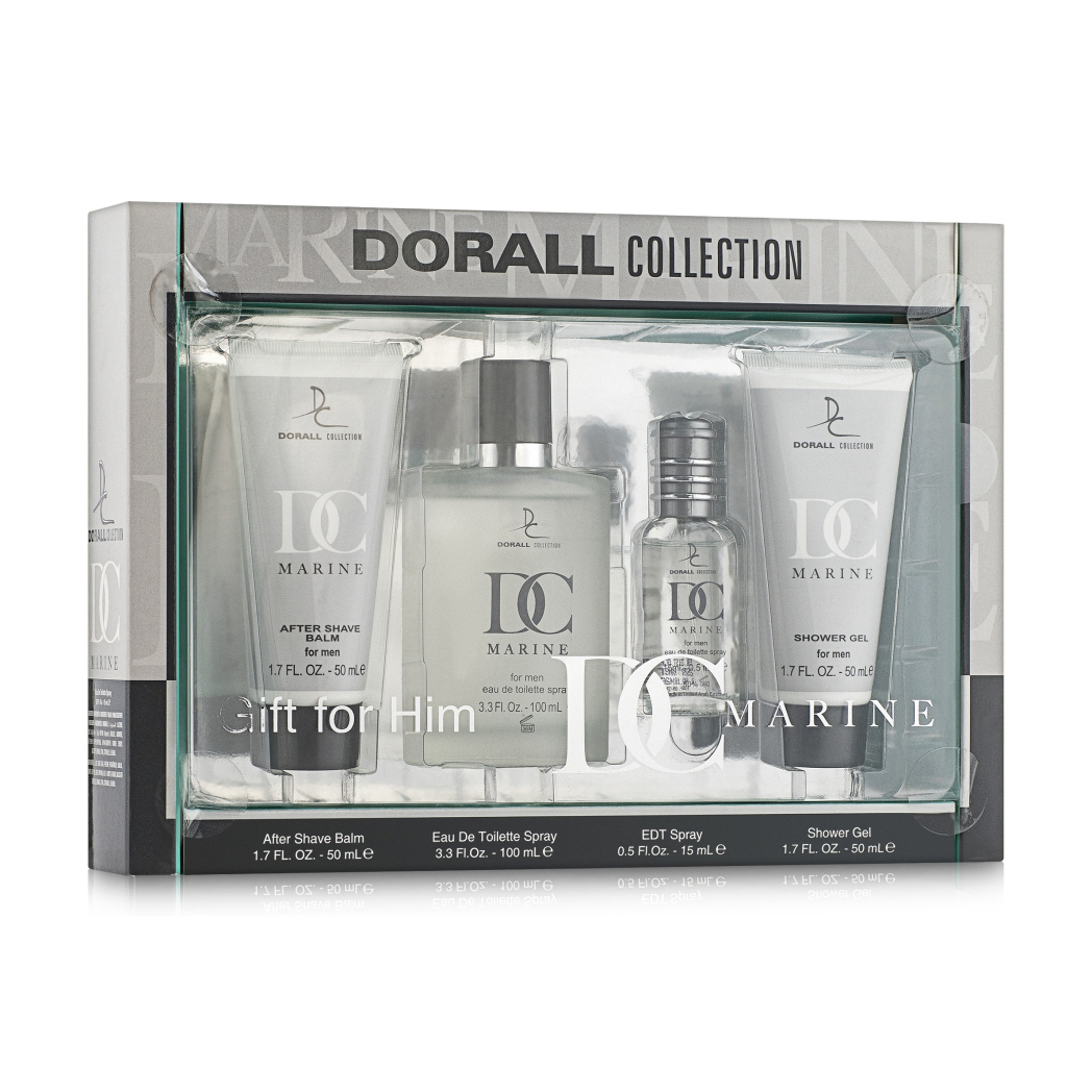 

Набір чоловічий Dorall Collection Marine (бальзам після гоління 50 мл + туалетна вода 100 мл + туалетна вода 15 мл + гель для душу 50 мл)