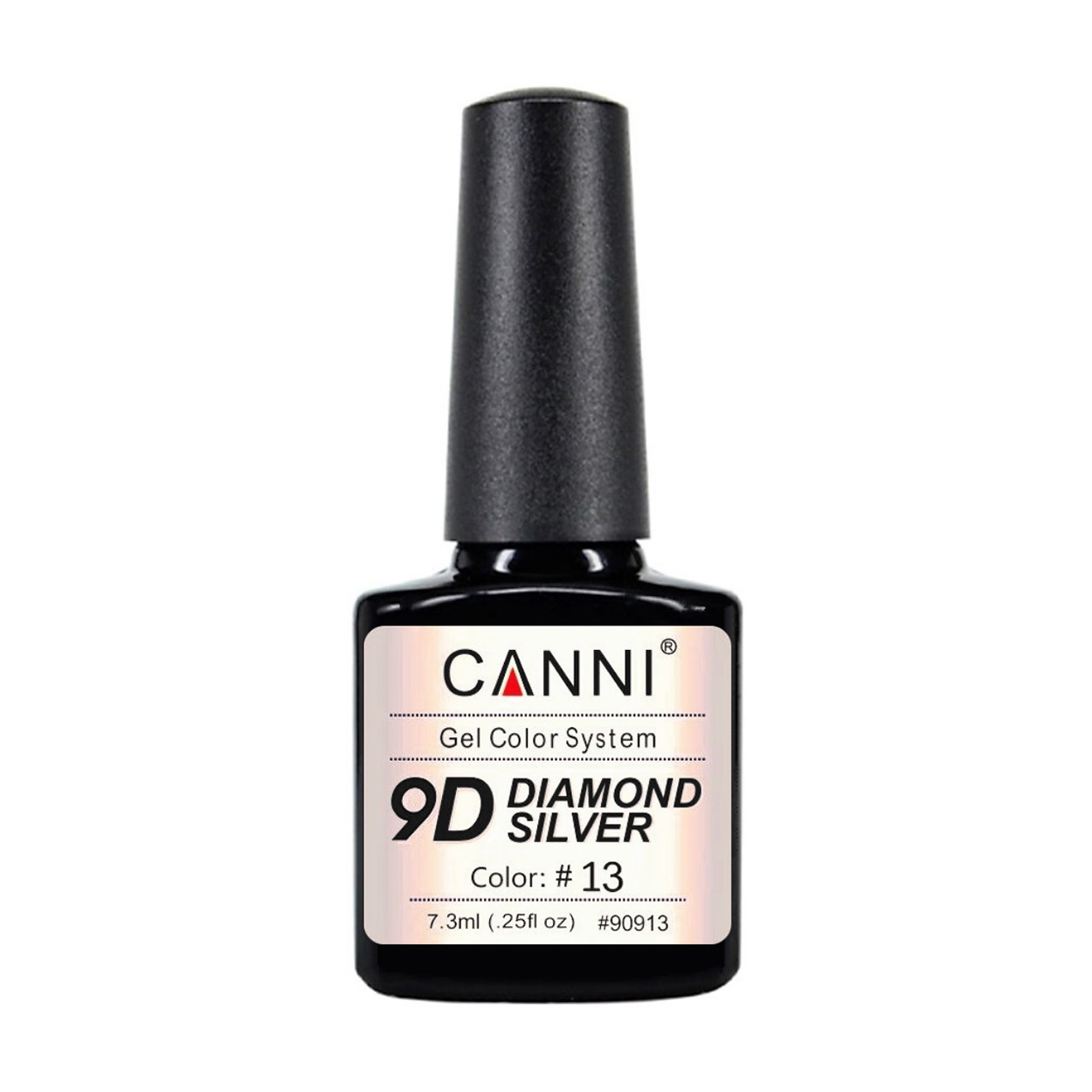 

Гель-лак для нігтів Canni Gel Color System 9D Diamond Silver 13, 7.3 мл