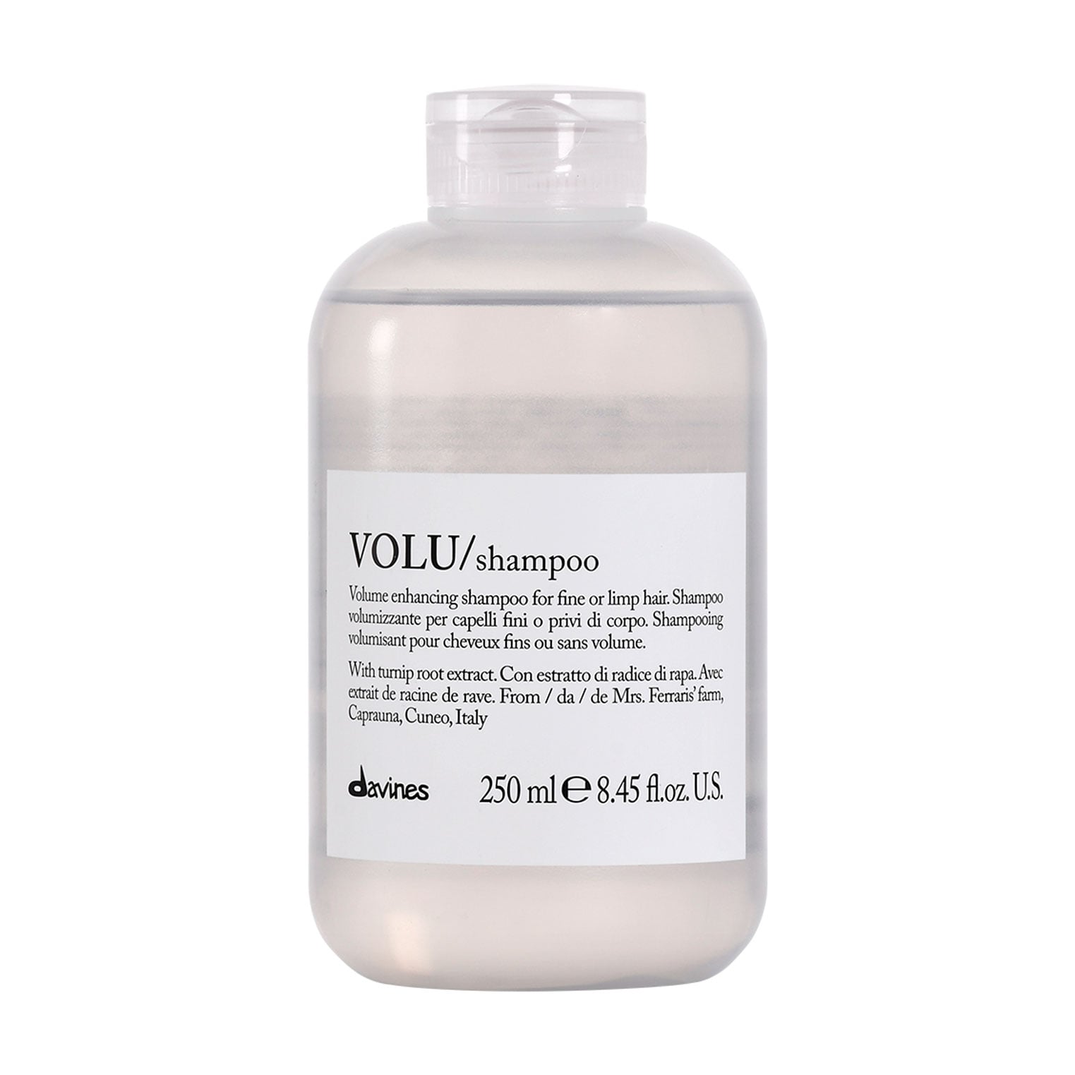 

Безсульфатний шампунь Davines Volu Shampoo для надання об'єму тонкому та нормальному волоссю, 250 мл