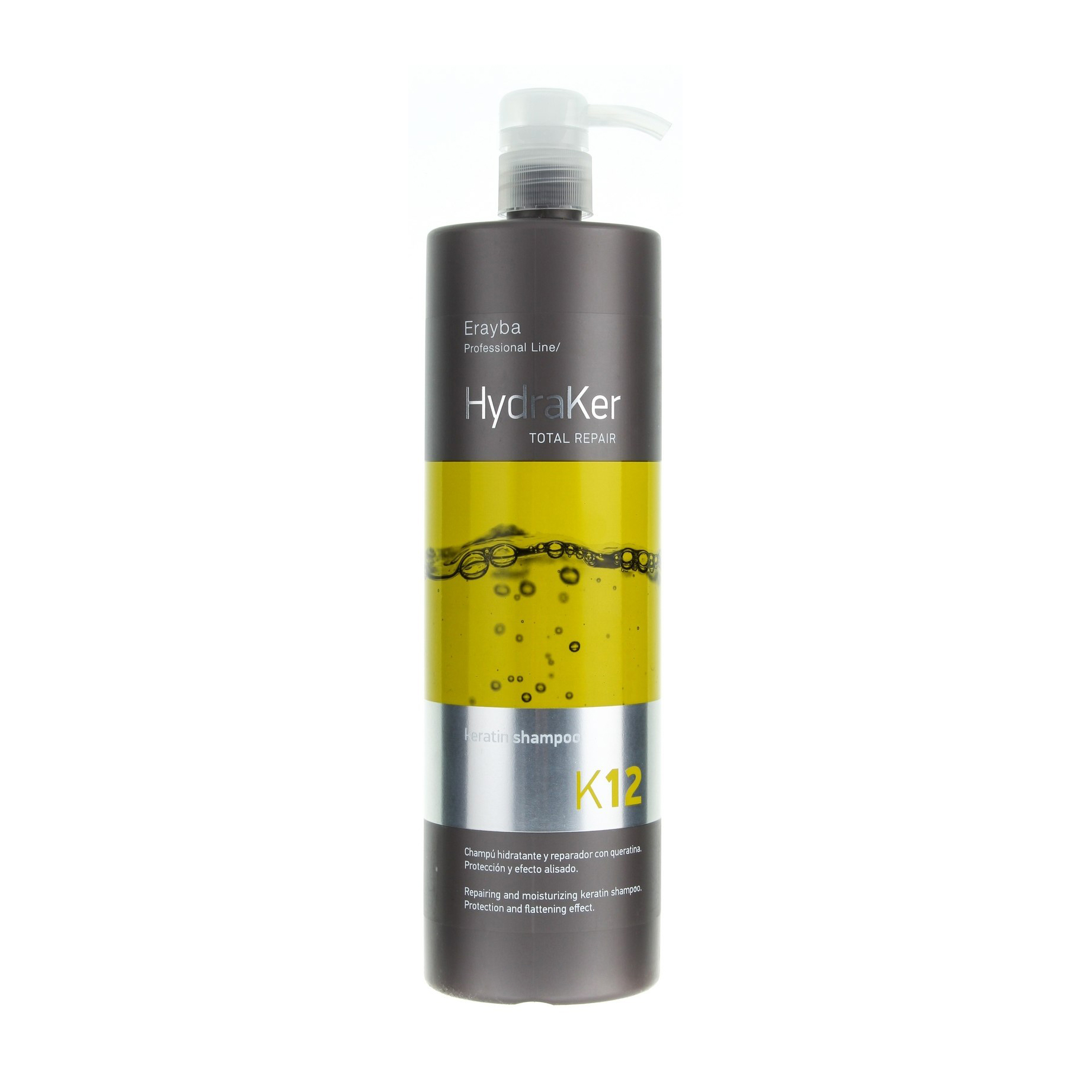 

Шампунь для волосся Erayba HydraKer K12 Keratin Shampoo Кератиновий, без сульфатів, 1 л