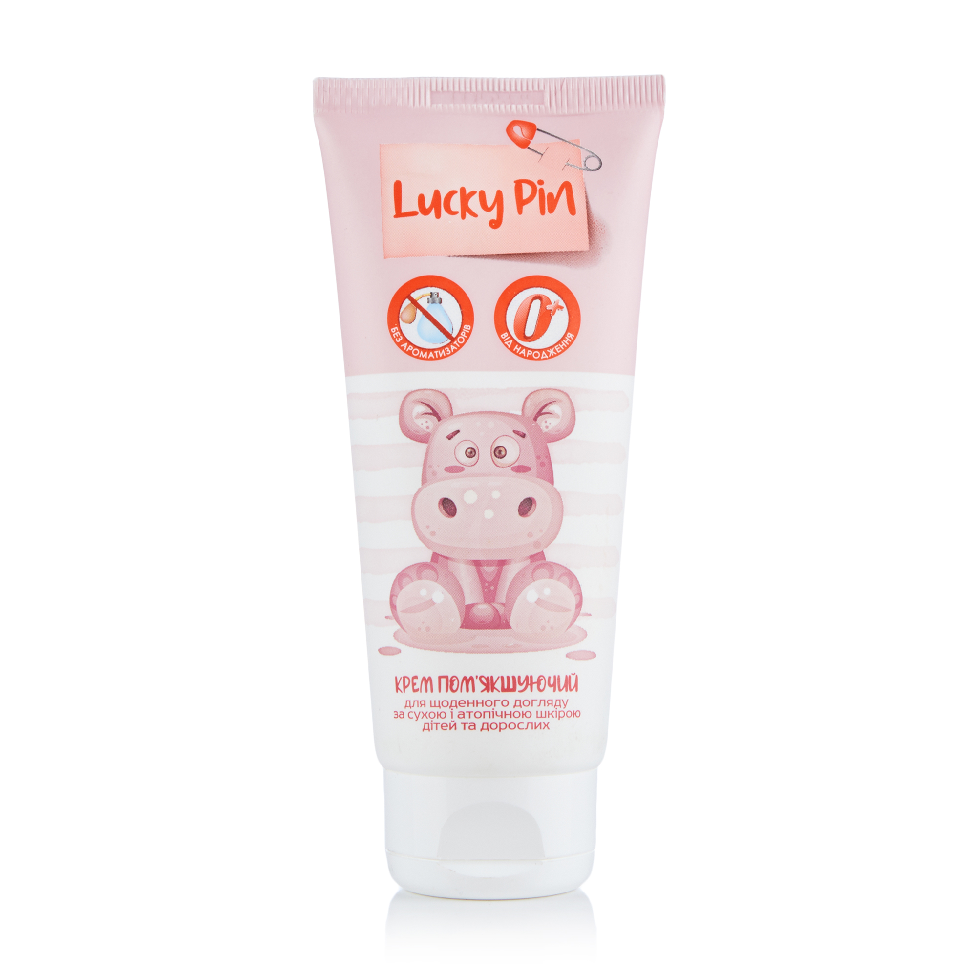 

Дитячий крем LuckyPin Пом'якшувальний, від народження, для сухої та атопічної шкіри дітей та дорослих, 100 мл
