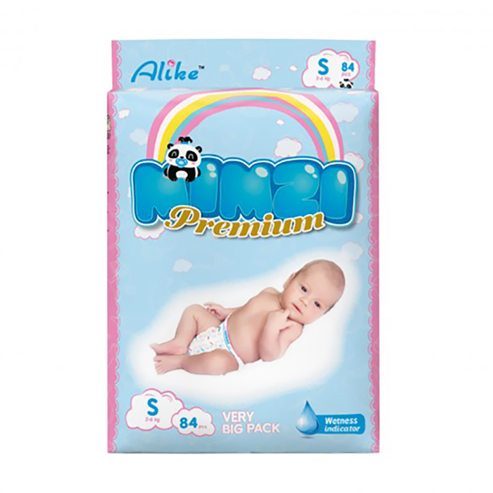 

Підгузки Mimzi Premium розмір S (3-6 кг), 84 шт (MDS84)