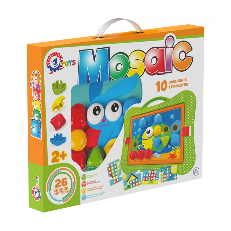 

Уцінка! Мозаїка Technok, 36 предметів, від 2 років (6269)