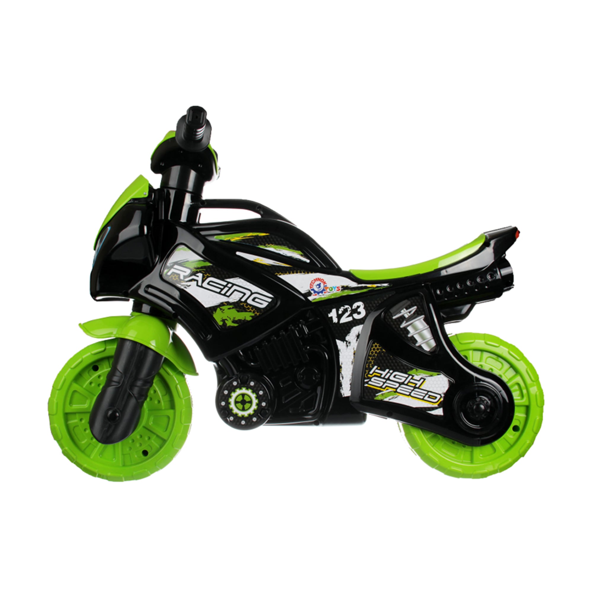 

Біговел Technok Мотоцикл, музичний, чорно-салатовий, від 3 років (5774)